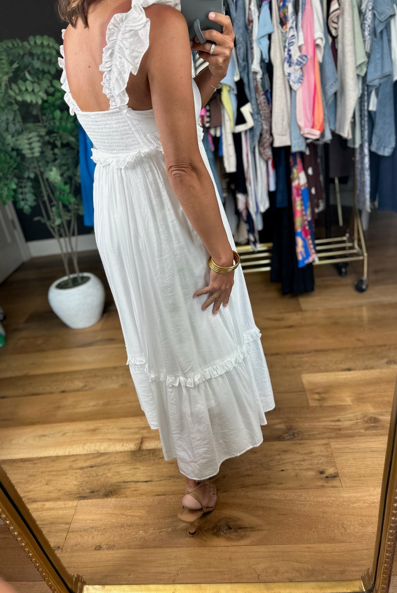 Summer's Coming Flutter-Sleeve Dress-Dresses-Blu Pepper-Anna Kaytes Boutique, Women's Fashion Boutique in Grinnell, Iowa