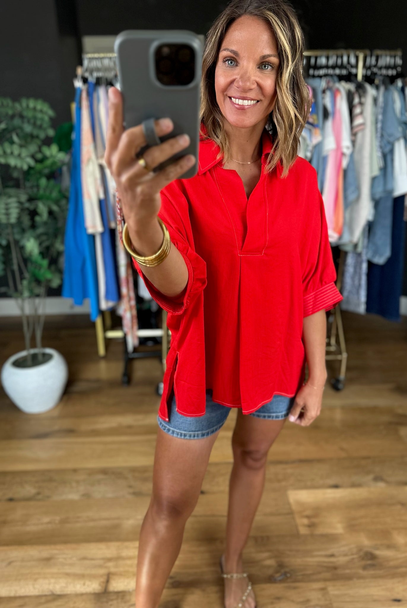 Trust The Process Oversized Top-Short Sleeves-Entro-Anna Kaytes Boutique, Women's Fashion Boutique in Grinnell, Iowa
