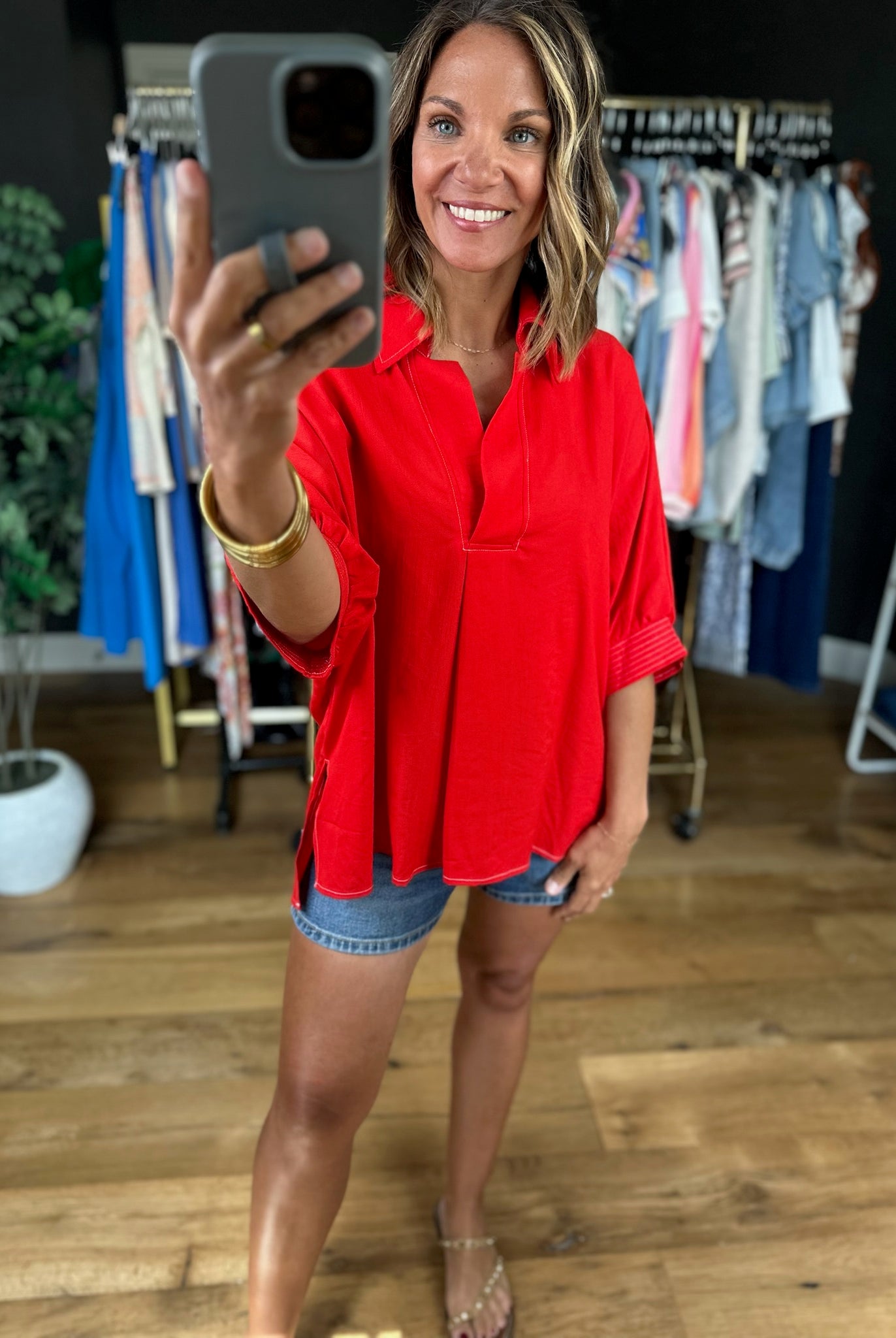 Trust The Process Oversized Top-Short Sleeves-Entro-Anna Kaytes Boutique, Women's Fashion Boutique in Grinnell, Iowa