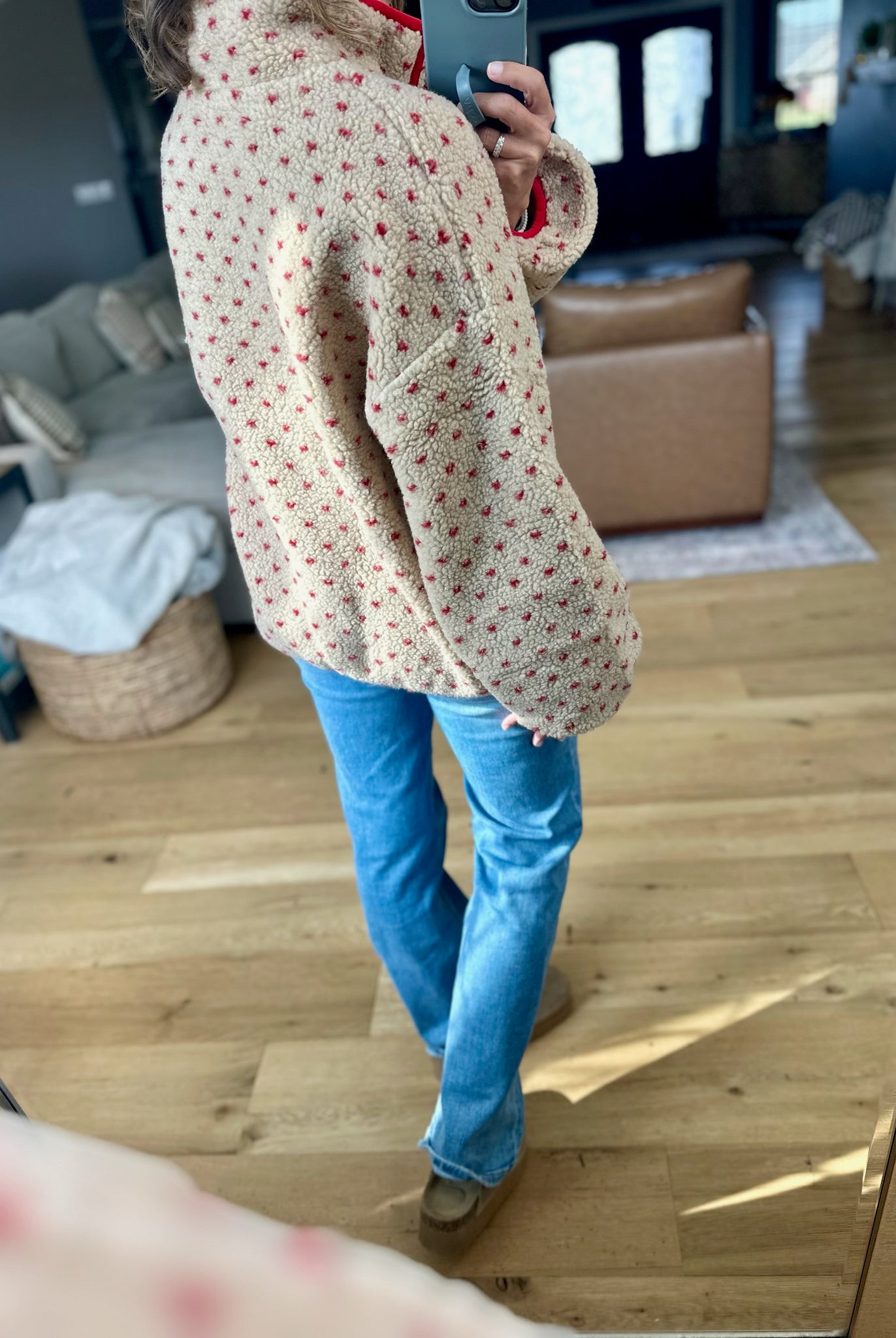 Take My Heart Patterned Oversized Pullover-Wishlist-Anna Kaytes Boutique, Women's Fashion Boutique in Grinnell, Iowa