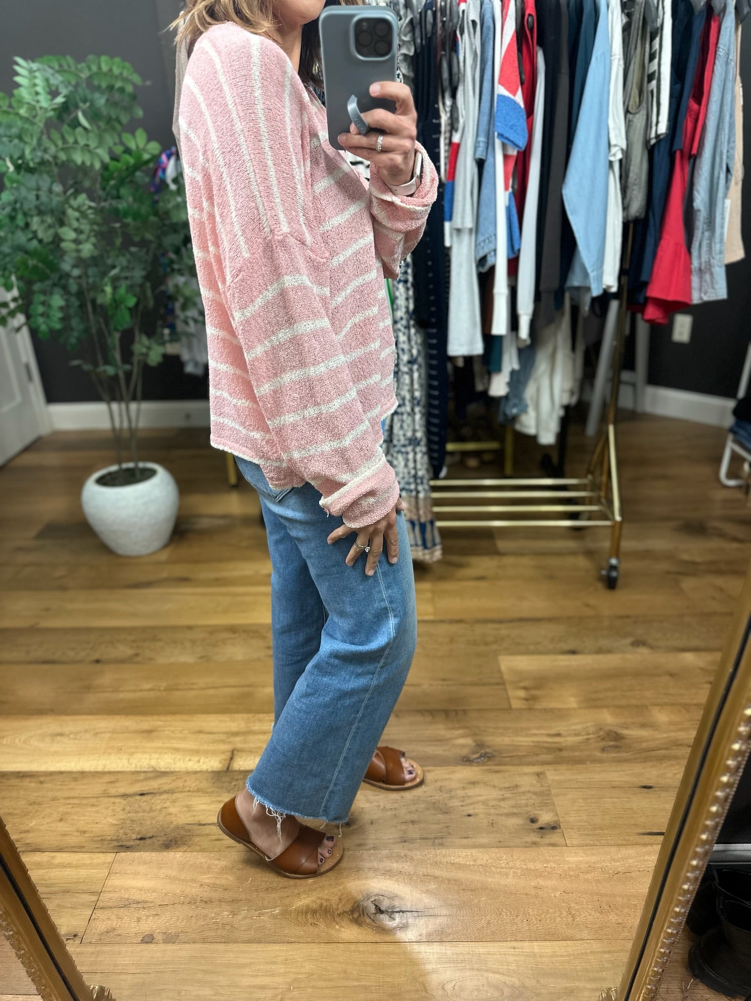 Right Moments Striped Knit-Sweaters-Wishlist-Anna Kaytes Boutique, Women's Fashion Boutique in Grinnell, Iowa