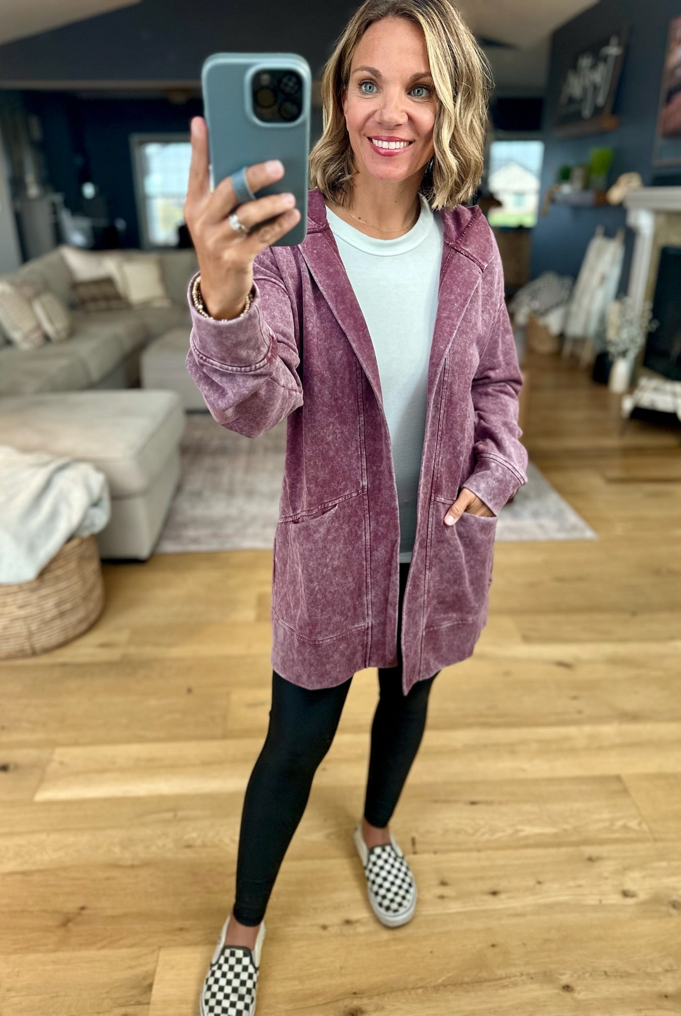 Rising Up Washed Pocket Cardigan-Staccato-Anna Kaytes Boutique, Women's Fashion Boutique in Grinnell, Iowa