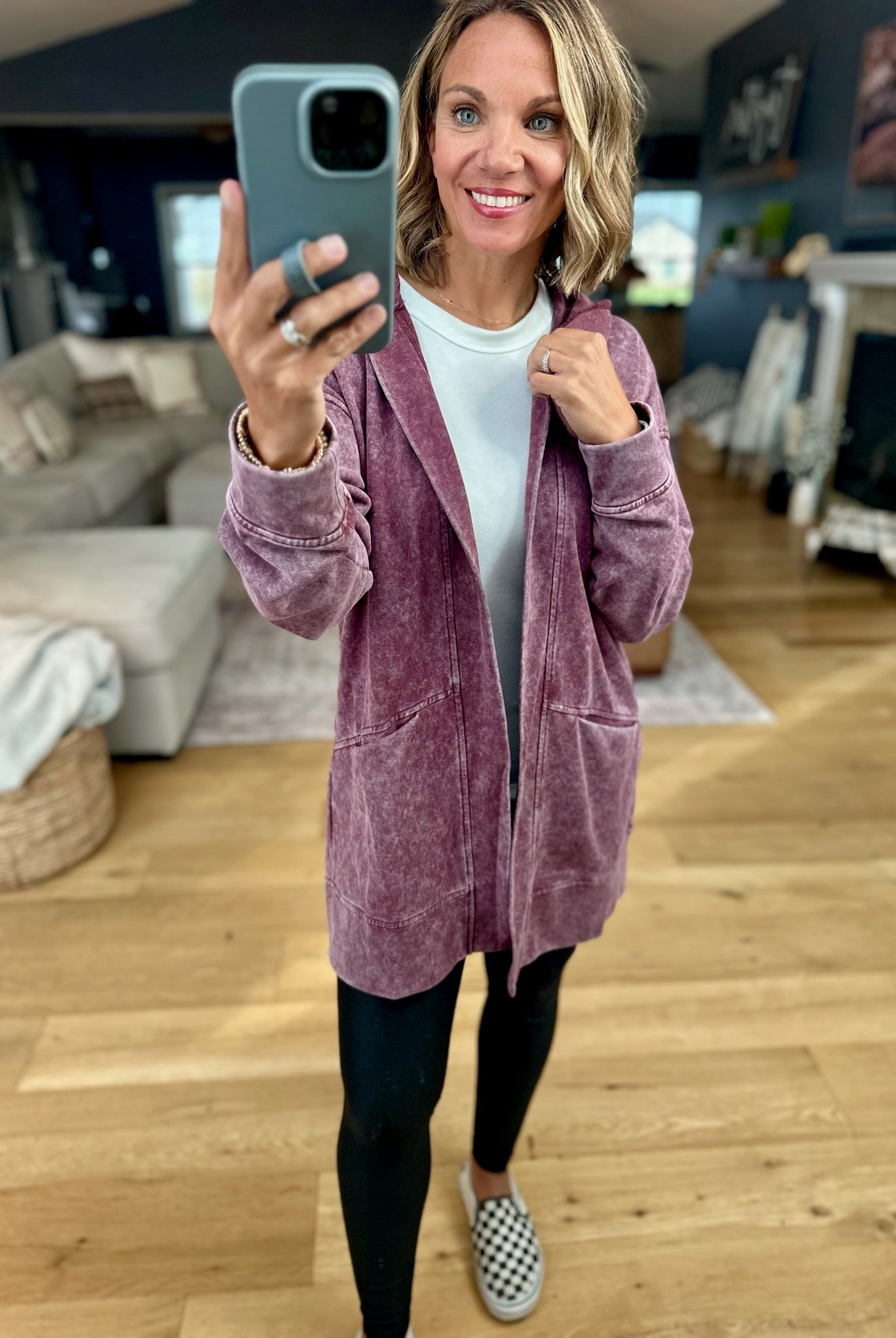 Rising Up Washed Pocket Cardigan-Staccato-Anna Kaytes Boutique, Women's Fashion Boutique in Grinnell, Iowa