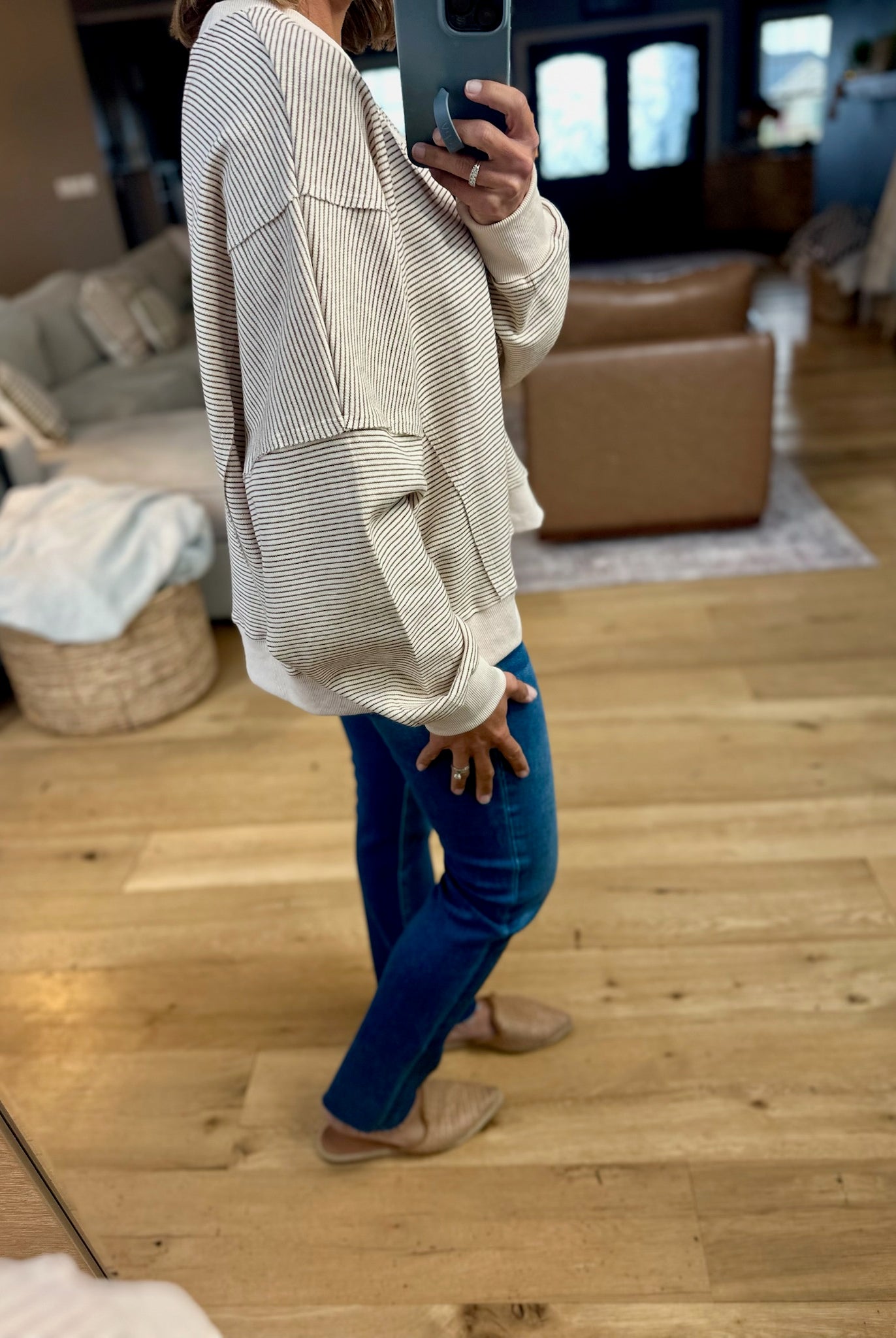 One More Time Striped Crew-Wishlist-Anna Kaytes Boutique, Women's Fashion Boutique in Grinnell, Iowa