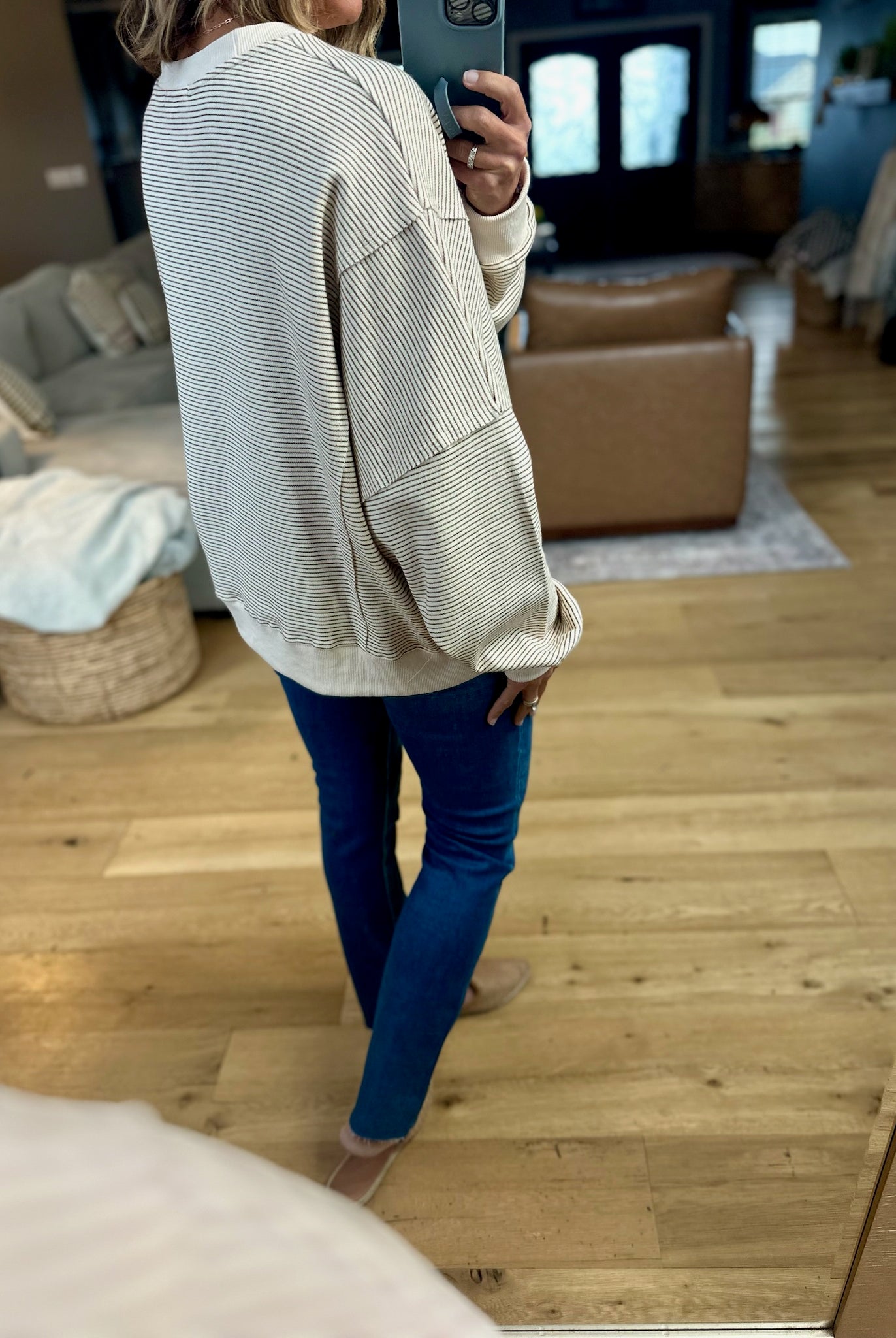 One More Time Striped Crew-Wishlist-Anna Kaytes Boutique, Women's Fashion Boutique in Grinnell, Iowa