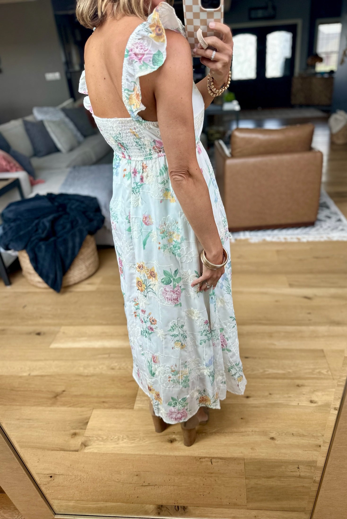 Summer Glory Floral Dress - Ivory-Blu Pepper-Anna Kaytes Boutique, Women's Fashion Boutique in Grinnell, Iowa