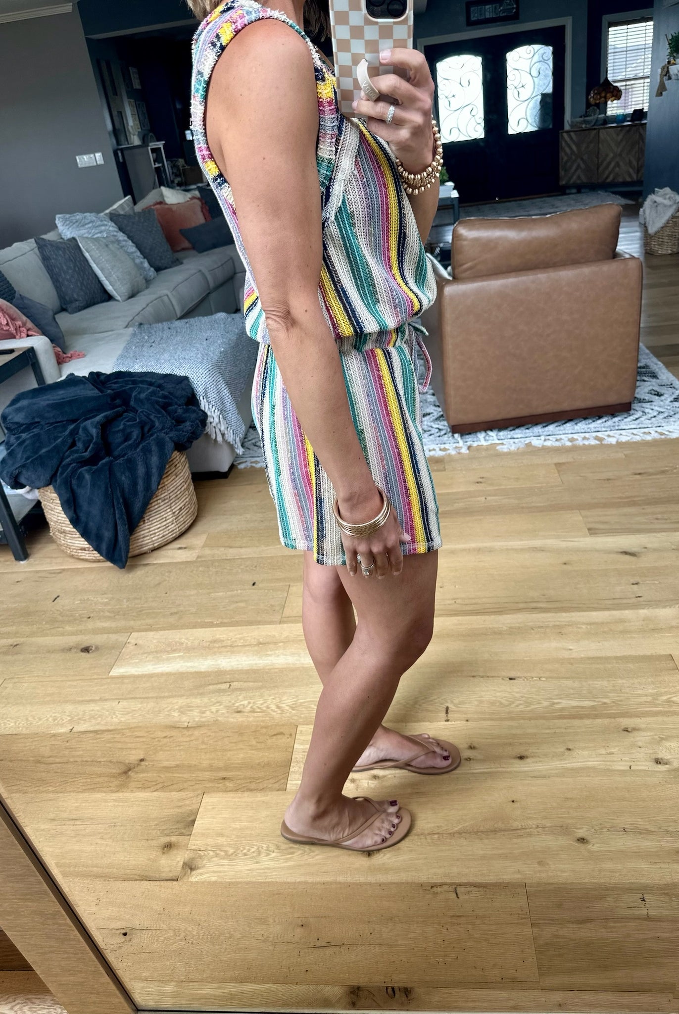 The Right Idea Striped Romper - Multiple Options-Very J-Anna Kaytes Boutique, Women's Fashion Boutique in Grinnell, Iowa