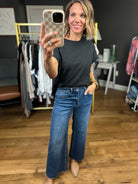 **The Daisy High Rise Raw Hem Wide-Leg Crop-Vervet-Anna Kaytes Boutique, Women's Fashion Boutique in Grinnell, Iowa