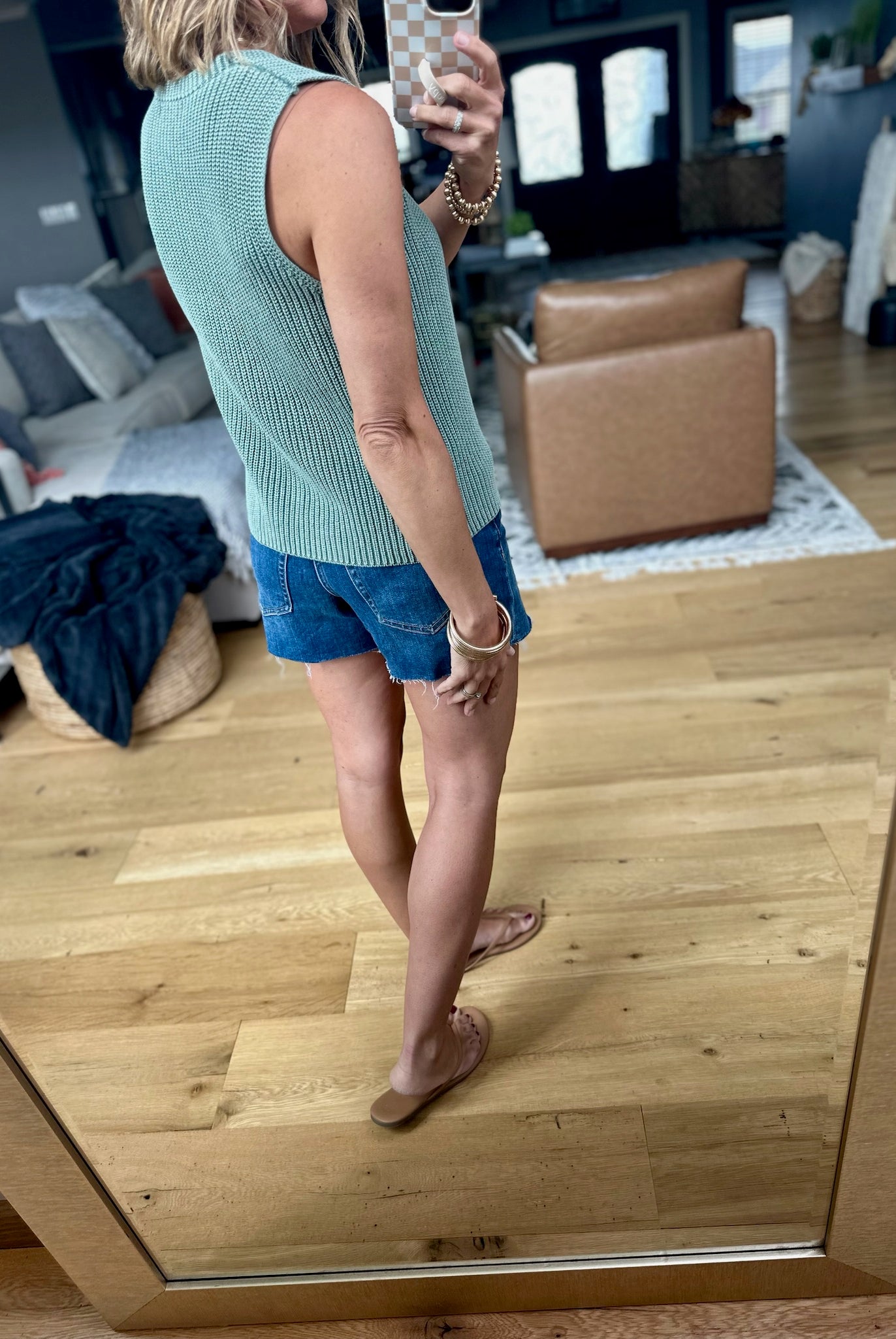 Any Longer Knit Button Vest - Forest-Wishlist-Anna Kaytes Boutique, Women's Fashion Boutique in Grinnell, Iowa