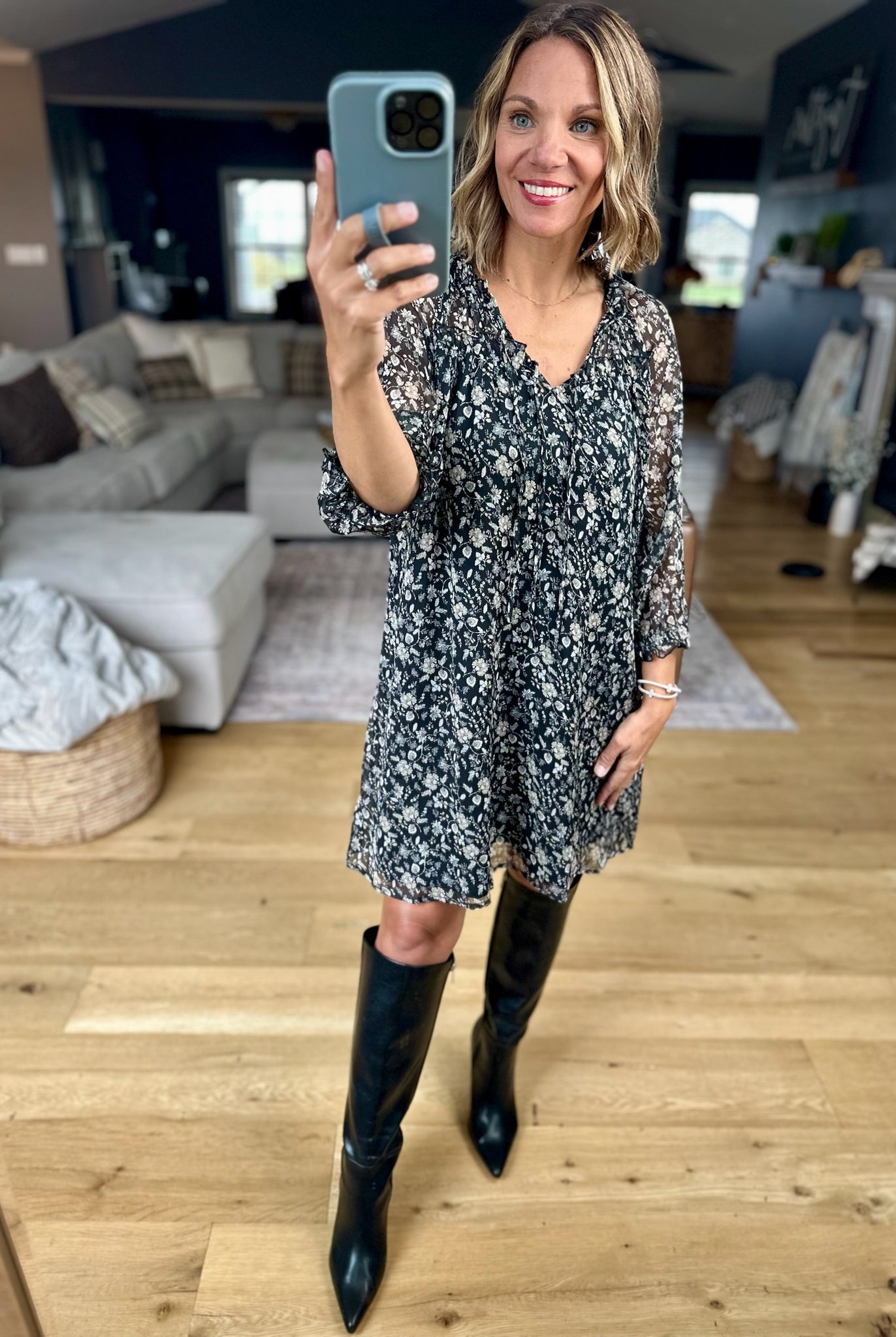 Provide For You Floral Dress-Wishlist-Anna Kaytes Boutique, Women's Fashion Boutique in Grinnell, Iowa
