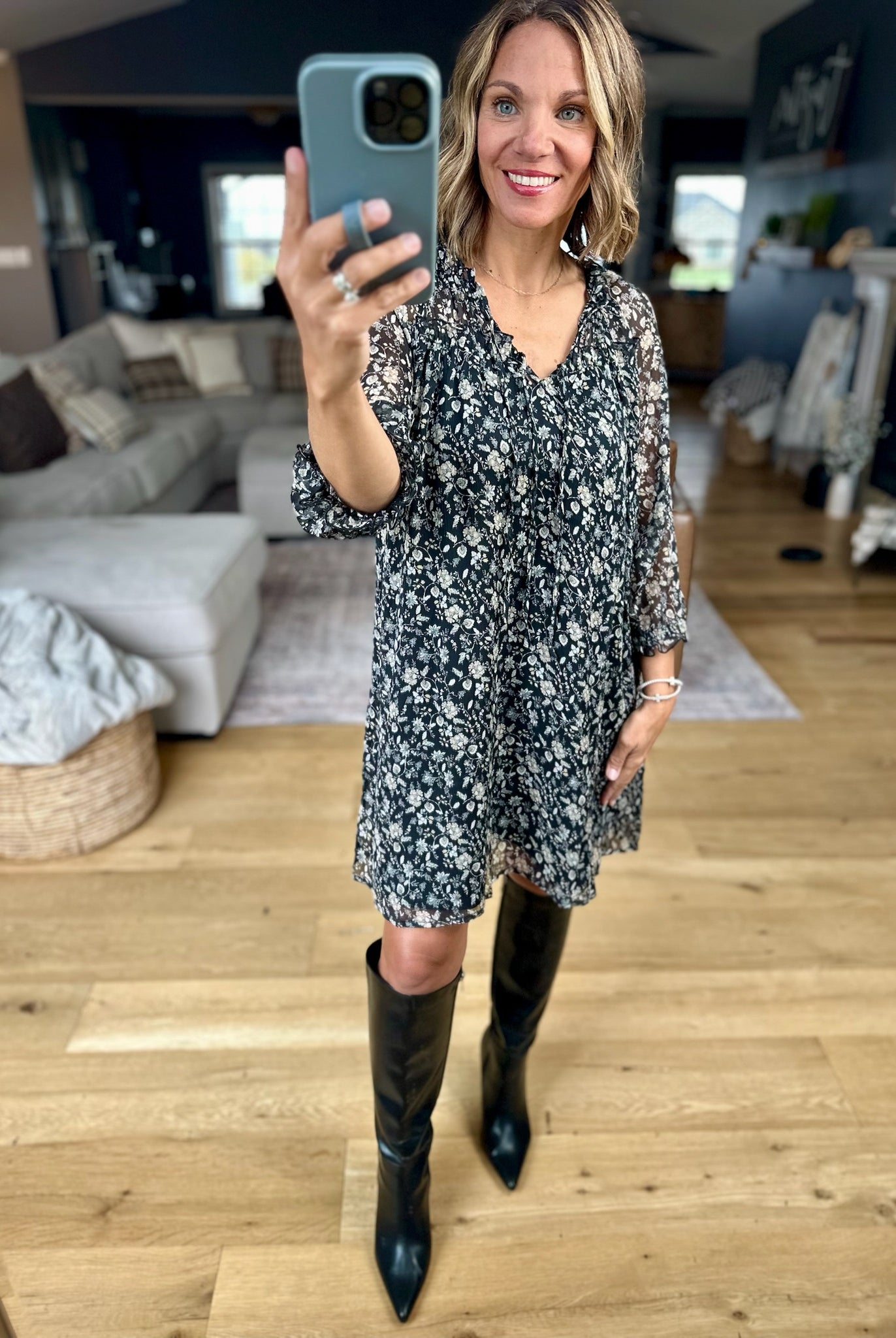 Provide For You Floral Dress-Wishlist-Anna Kaytes Boutique, Women's Fashion Boutique in Grinnell, Iowa