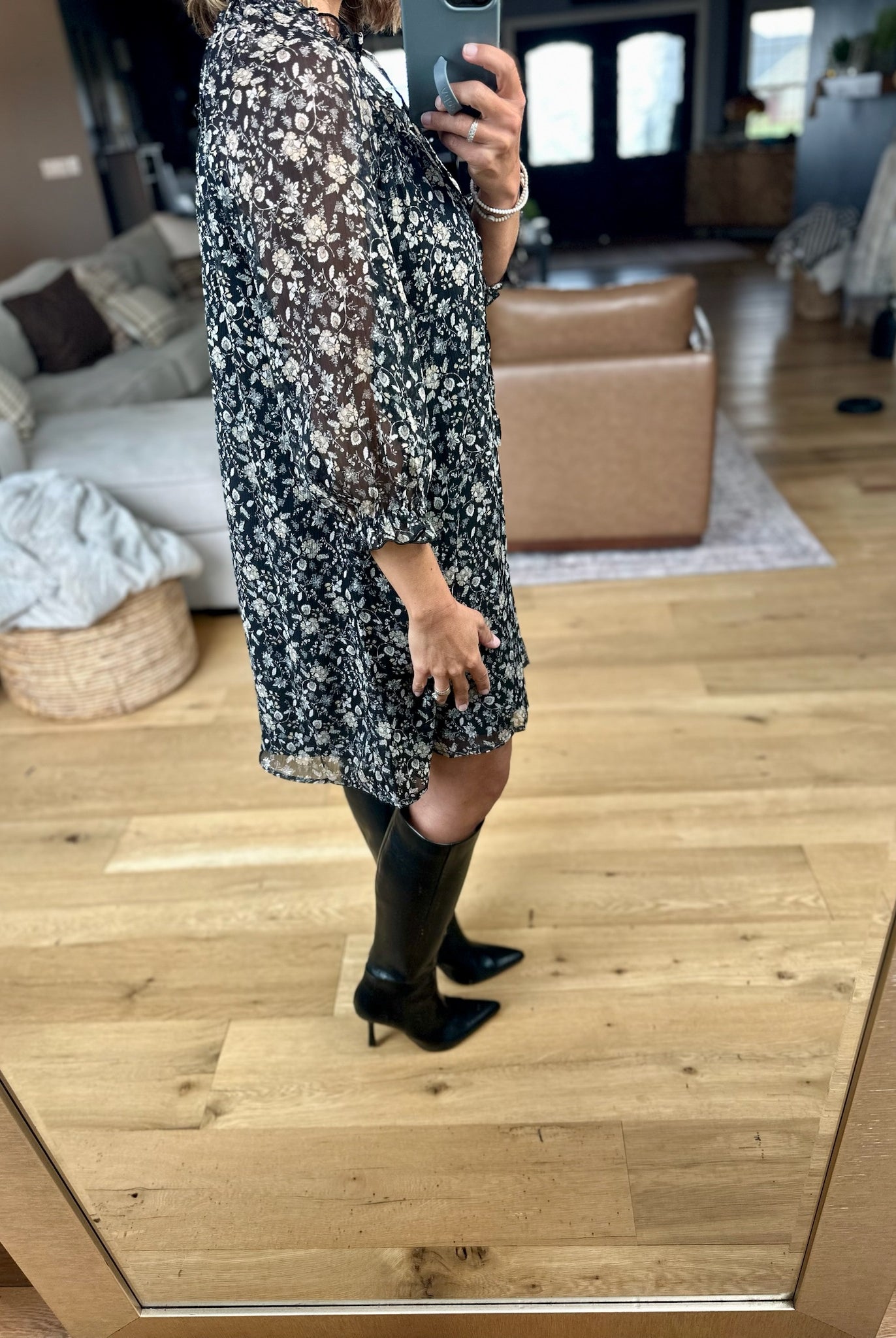 Provide For You Floral Dress-Wishlist-Anna Kaytes Boutique, Women's Fashion Boutique in Grinnell, Iowa