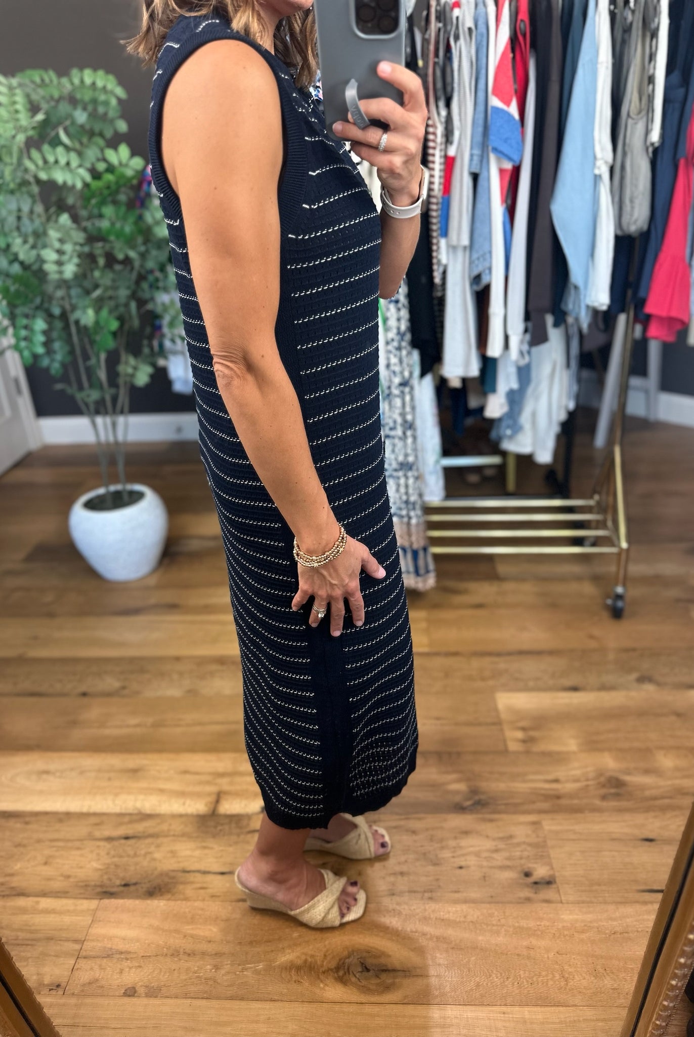 Place In My Heart Striped Midi Dress-Dresses-Wishlist-Anna Kaytes Boutique, Women's Fashion Boutique in Grinnell, Iowa