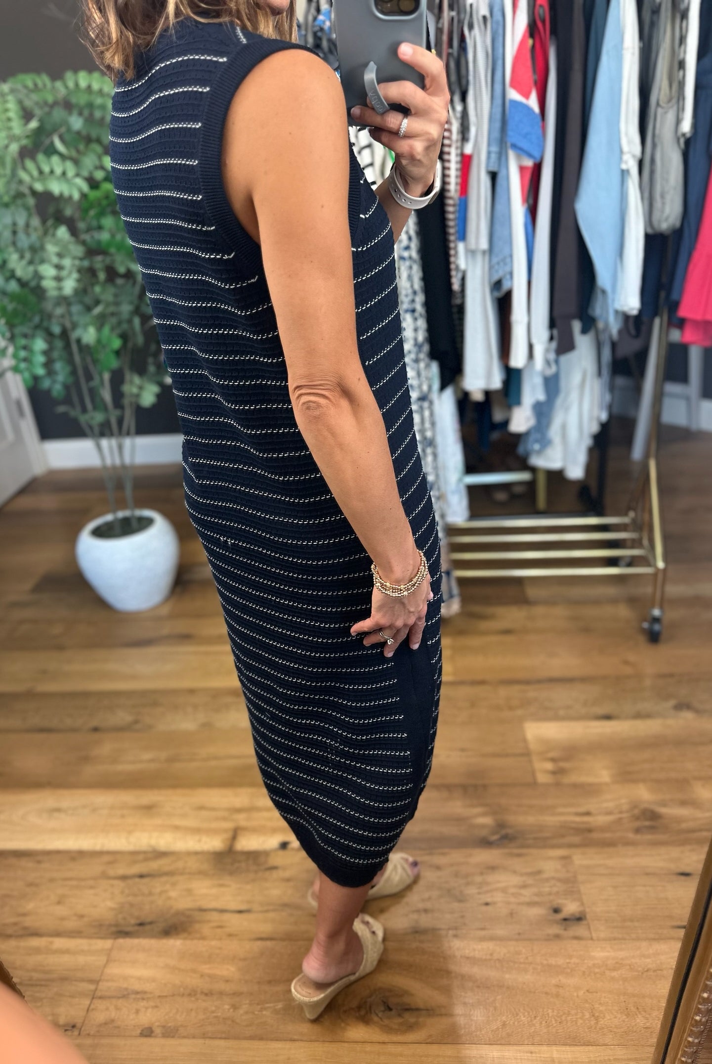 Place In My Heart Striped Midi Dress-Dresses-Wishlist-Anna Kaytes Boutique, Women's Fashion Boutique in Grinnell, Iowa