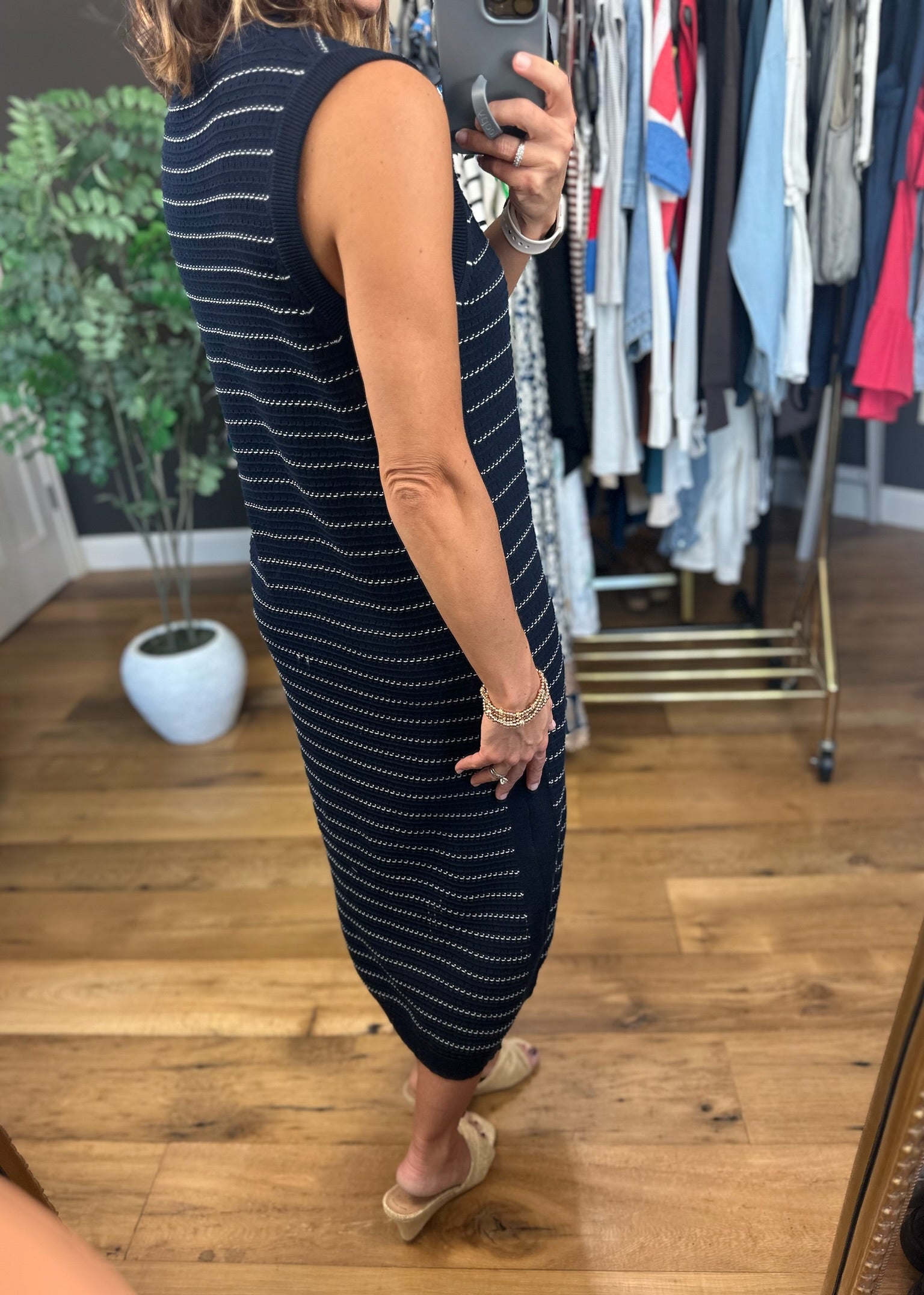Place In My Heart Striped Midi Dress-Dresses-Wishlist-Anna Kaytes Boutique, Women's Fashion Boutique in Grinnell, Iowa