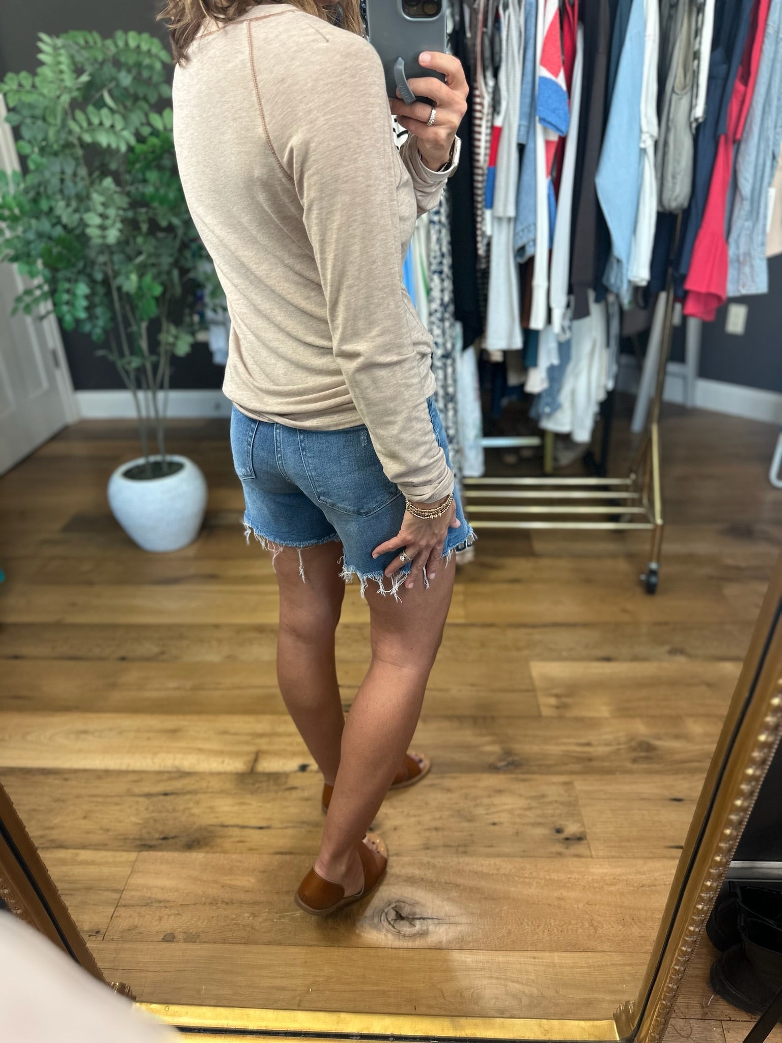 Turn Around Open Stitch Long Sleeve Top-Long Sleeves-Staccato-Anna Kaytes Boutique, Women's Fashion Boutique in Grinnell, Iowa