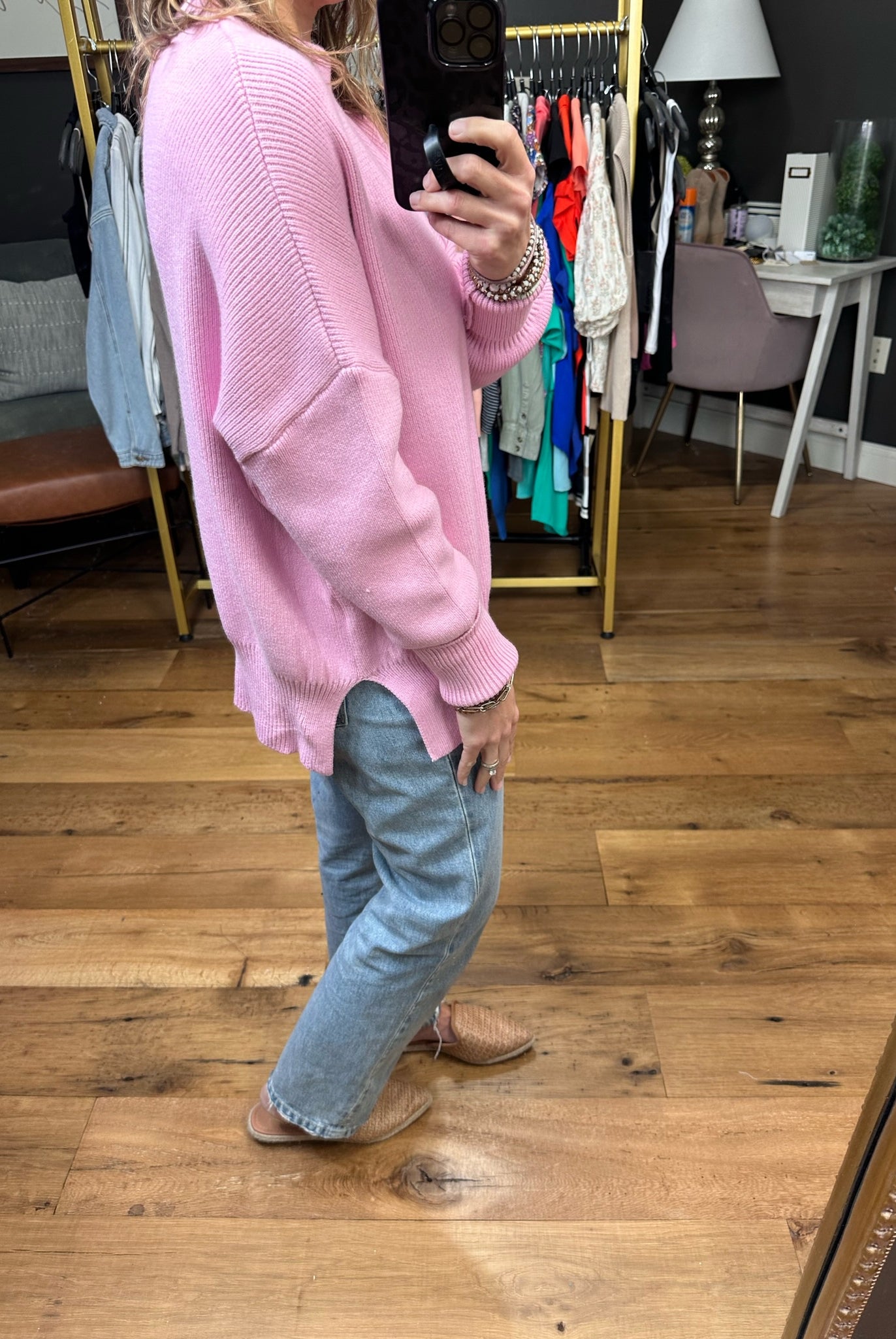 Quick Decision Ribbed Sweater With Side-Slit Detail - Multiple Options-Sweaters-Miracle F135-Anna Kaytes Boutique, Women's Fashion Boutique in Grinnell, Iowa