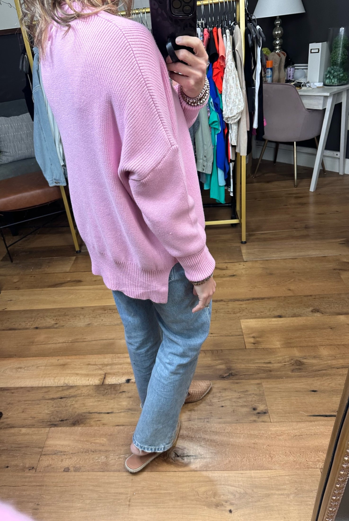 Quick Decision Ribbed Sweater With Side-Slit Detail - Multiple Options-Sweaters-Miracle F135-Anna Kaytes Boutique, Women's Fashion Boutique in Grinnell, Iowa