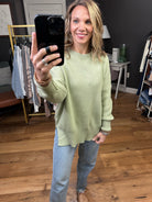 Quick Decision Ribbed Sweater With Side-Slit Detail - Multiple Options-Sweaters-Miracle F135-Anna Kaytes Boutique, Women's Fashion Boutique in Grinnell, Iowa