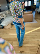 Into Dusk Peacock Knit Top-& Merci-Anna Kaytes Boutique, Women's Fashion Boutique in Grinnell, Iowa