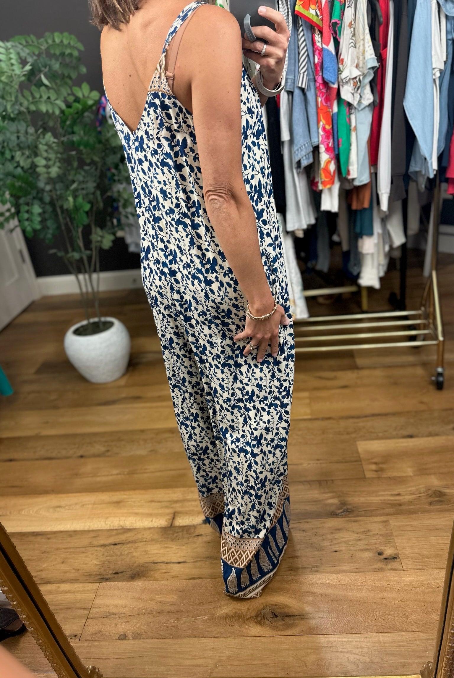 Haven't Met You Yet Patterned Jumpsuit-Jumpsuits-ee:some-Anna Kaytes Boutique, Women's Fashion Boutique in Grinnell, Iowa
