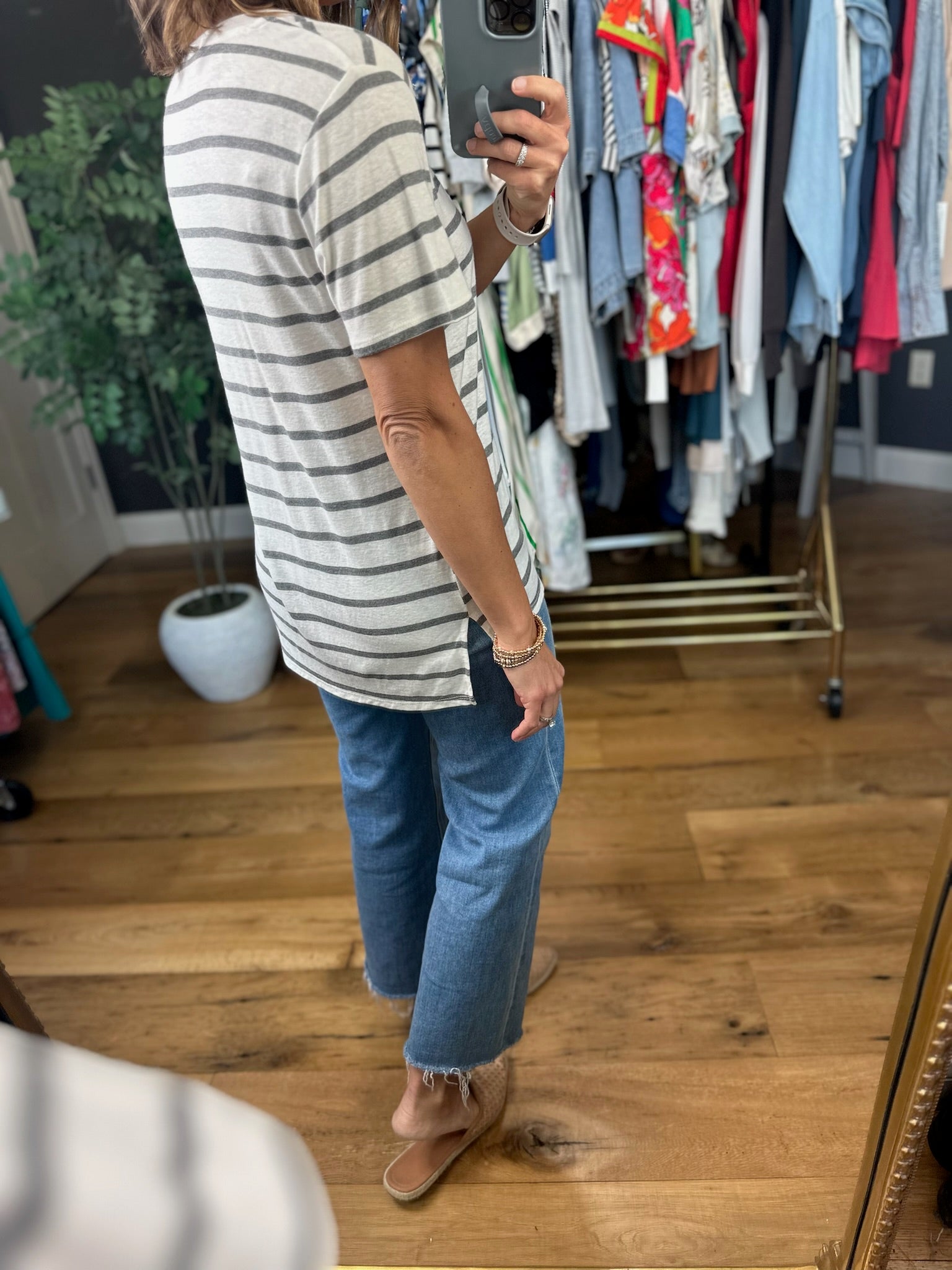 Remember The Time V-Neck Tee-Short Sleeves-Be Cool-Anna Kaytes Boutique, Women's Fashion Boutique in Grinnell, Iowa