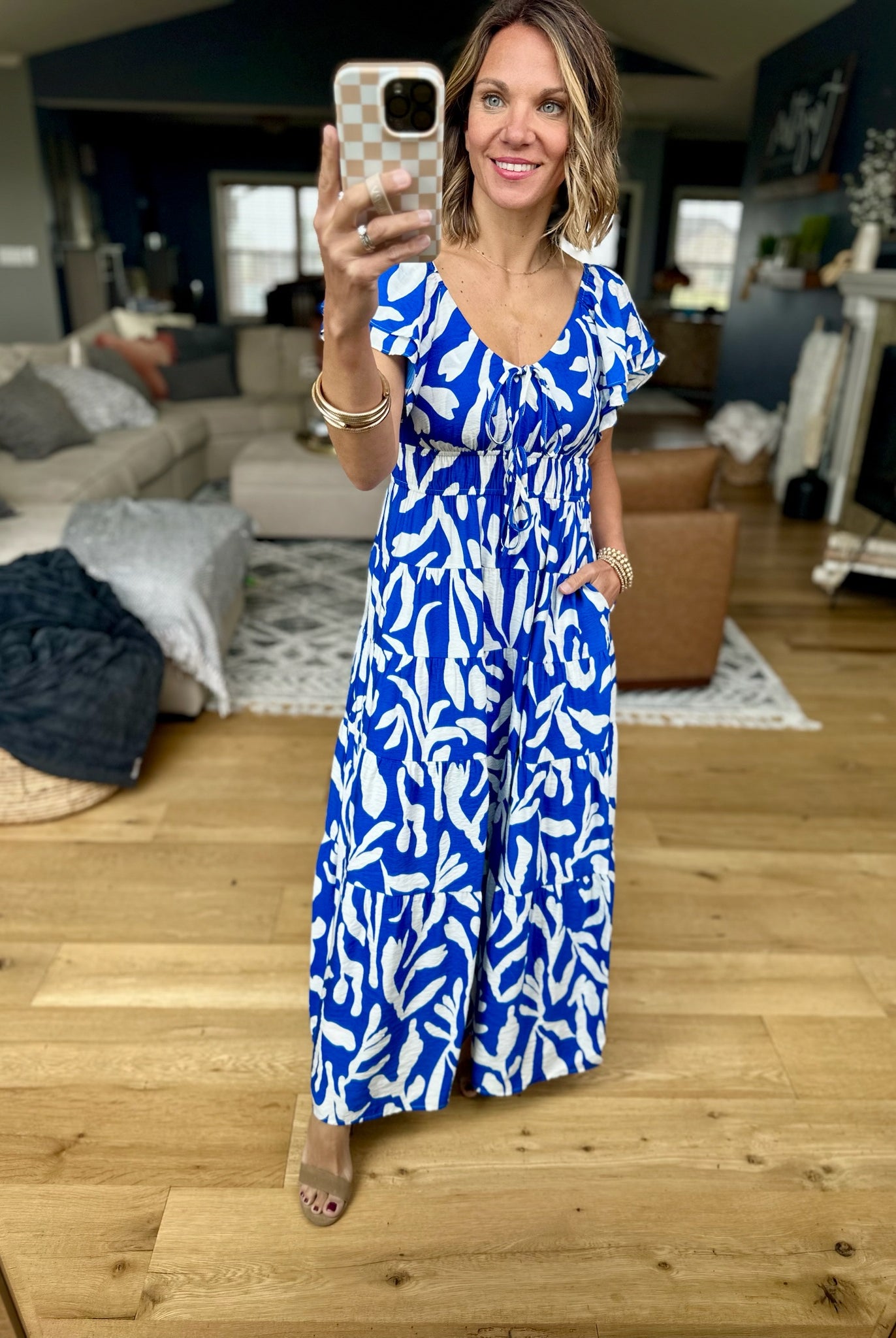 Just The Beginning Pocket Dress - Royal-THML-Anna Kaytes Boutique, Women's Fashion Boutique in Grinnell, Iowa