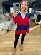 Talk To Me V-Neck Collared Knit-By Together-Anna Kaytes Boutique, Women's Fashion Boutique in Grinnell, Iowa