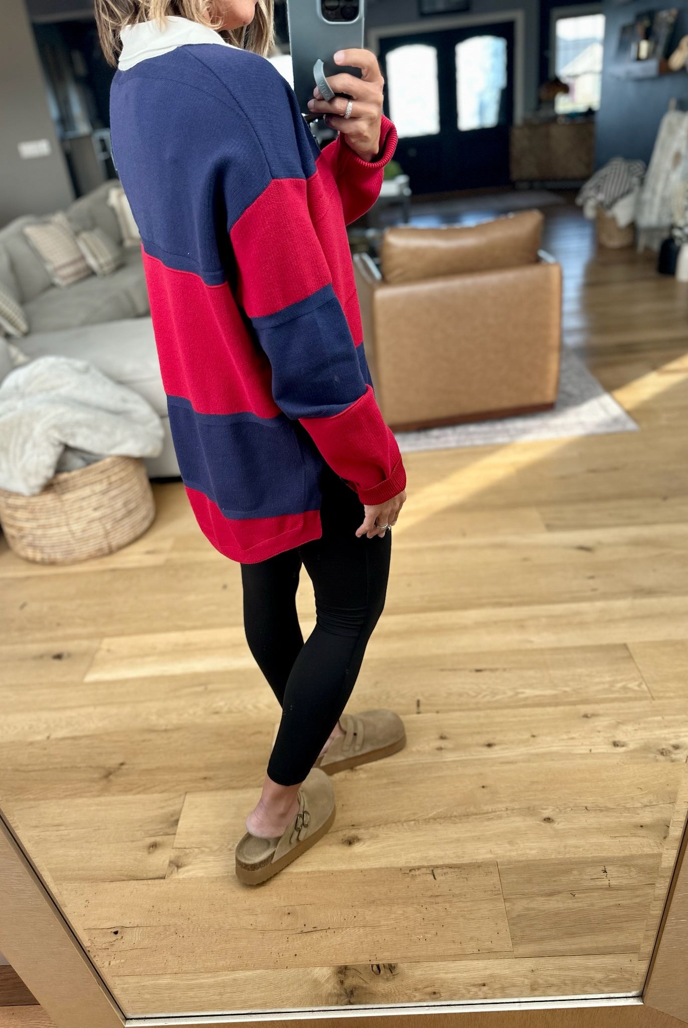 Talk To Me V-Neck Collared Knit-By Together-Anna Kaytes Boutique, Women's Fashion Boutique in Grinnell, Iowa