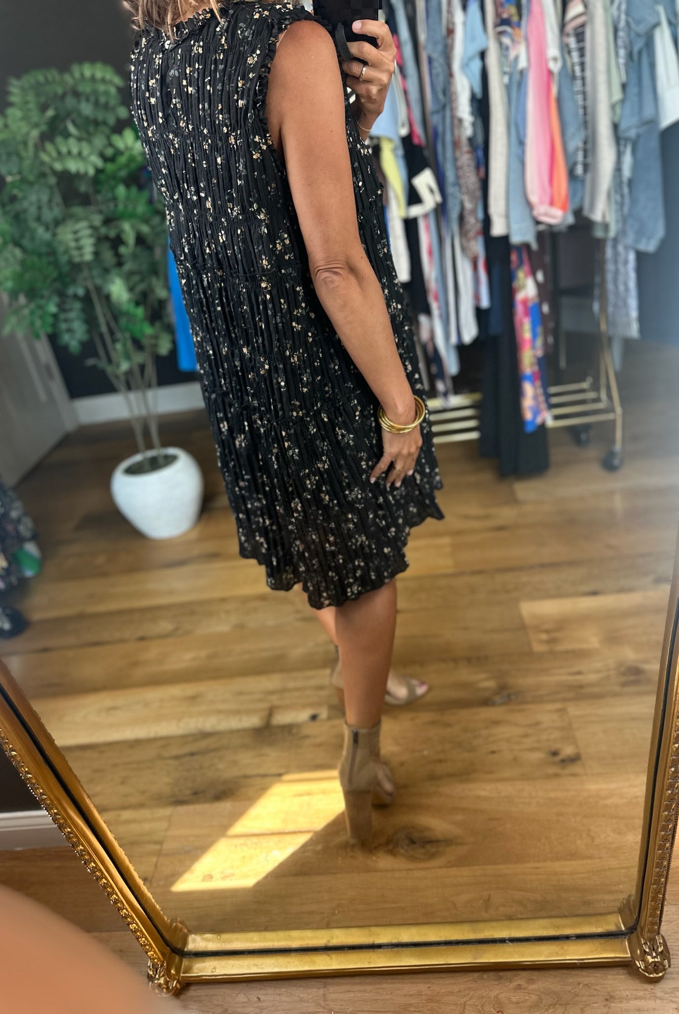 The Right Side Of Us Floral Tiered Dress-Dresses-Easel-Anna Kaytes Boutique, Women's Fashion Boutique in Grinnell, Iowa