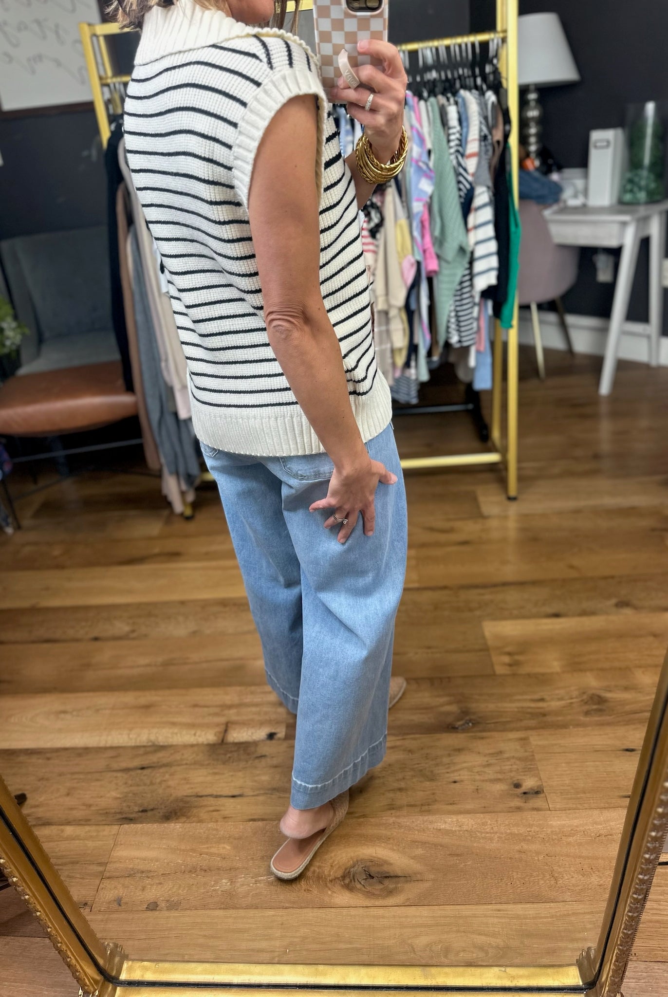 This Opportunity Collared Knit - Cream/Black-Wishlist-Anna Kaytes Boutique, Women's Fashion Boutique in Grinnell, Iowa