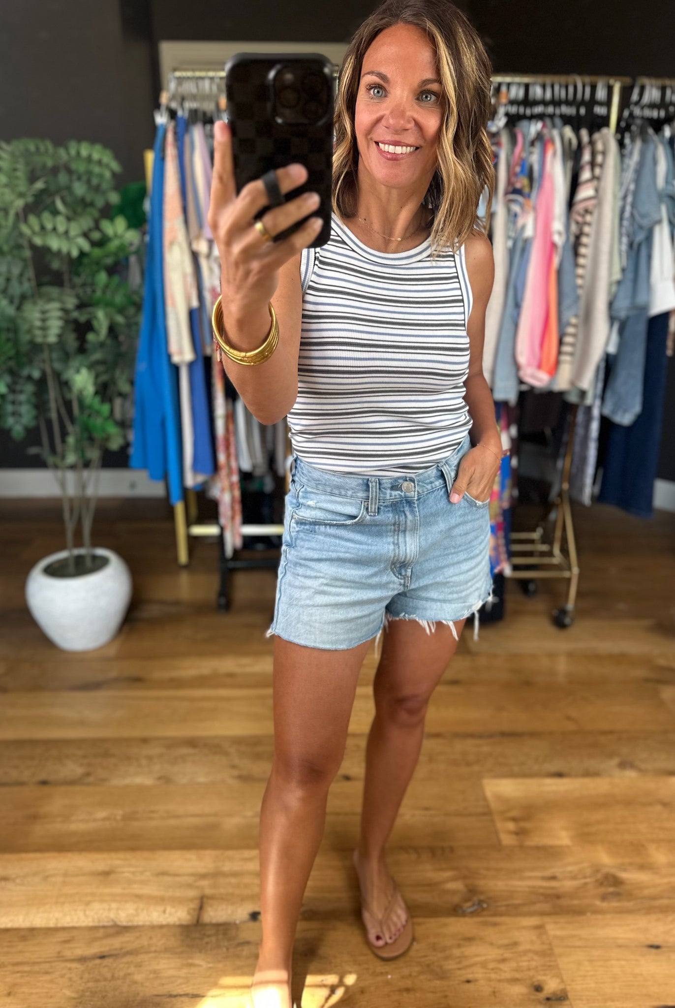 Count Me In Striped Tank-Sleeveless-Thread & Supply-Anna Kaytes Boutique, Women's Fashion Boutique in Grinnell, Iowa