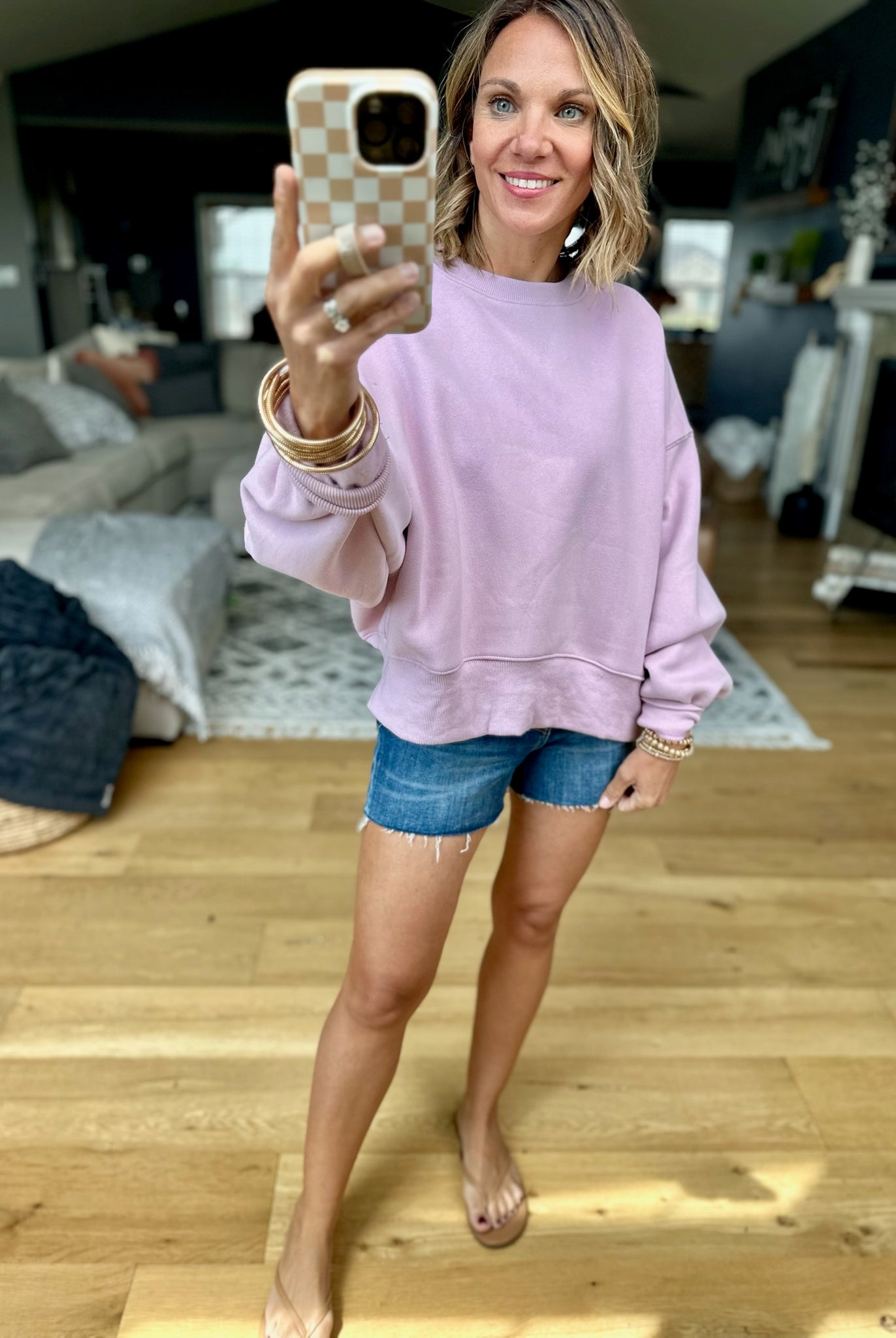 Make The Most Softest Sweatshirt - Lilac-TCEC-Anna Kaytes Boutique, Women's Fashion Boutique in Grinnell, Iowa