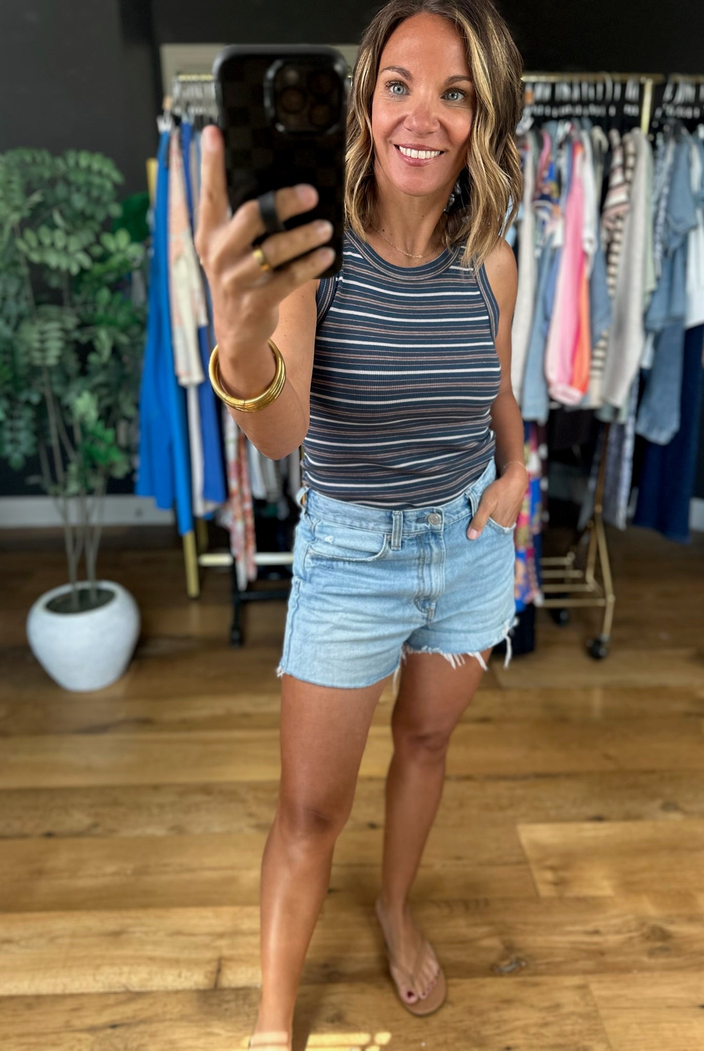 Count Me In Striped Tank-Sleeveless-Thread & Supply-Anna Kaytes Boutique, Women's Fashion Boutique in Grinnell, Iowa