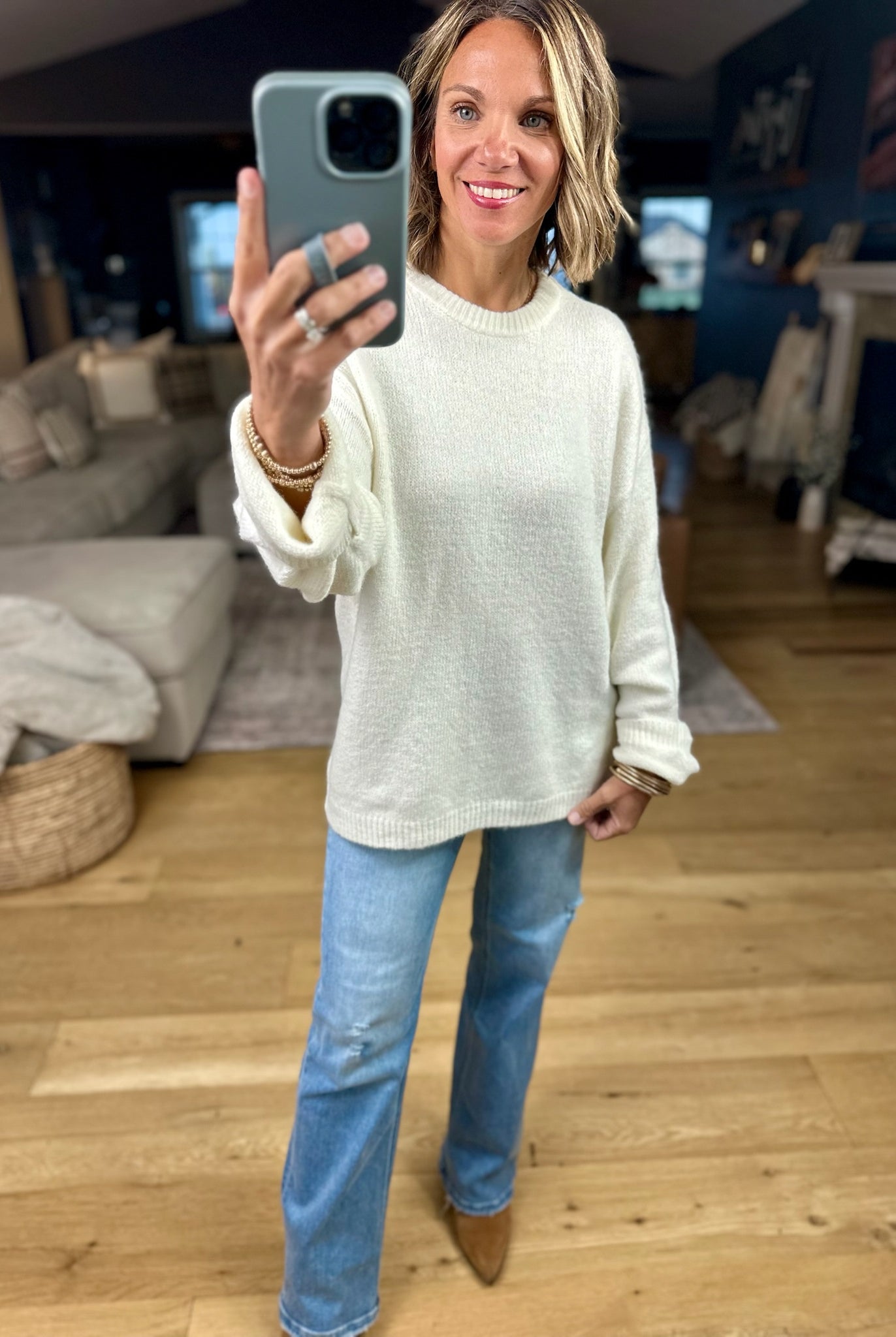 Z Supply Warmer Days Crew Sweater-sweater-Z Supply-Anna Kaytes Boutique, Women's Fashion Boutique in Grinnell, Iowa