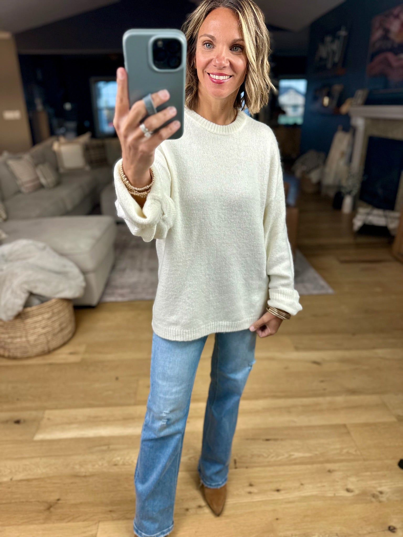 Z Supply Warmer Days Crew Sweater-sweater-Z Supply-Anna Kaytes Boutique, Women's Fashion Boutique in Grinnell, Iowa