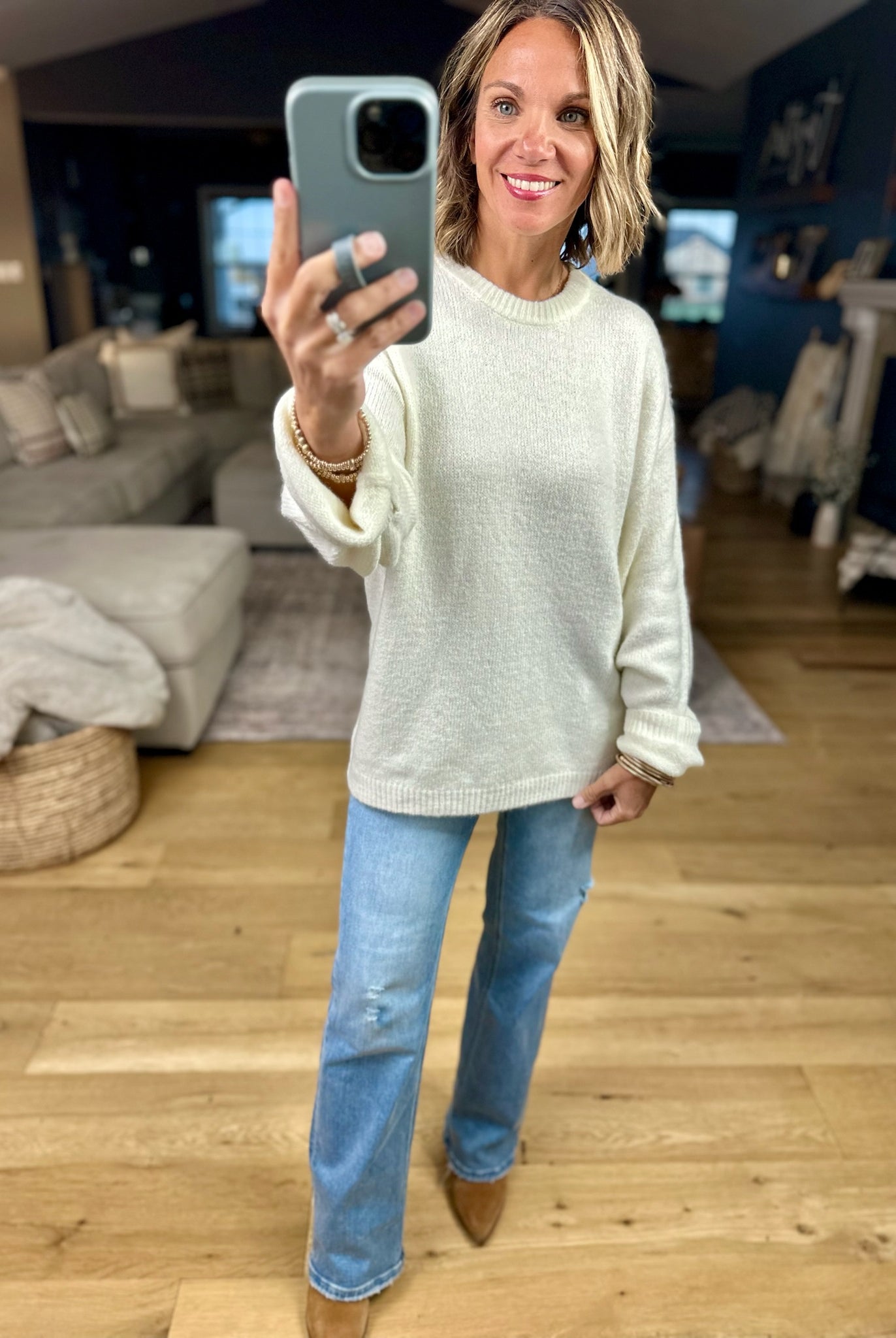 Z Supply Warmer Days Crew Sweater-Z Supply-Anna Kaytes Boutique, Women's Fashion Boutique in Grinnell, Iowa