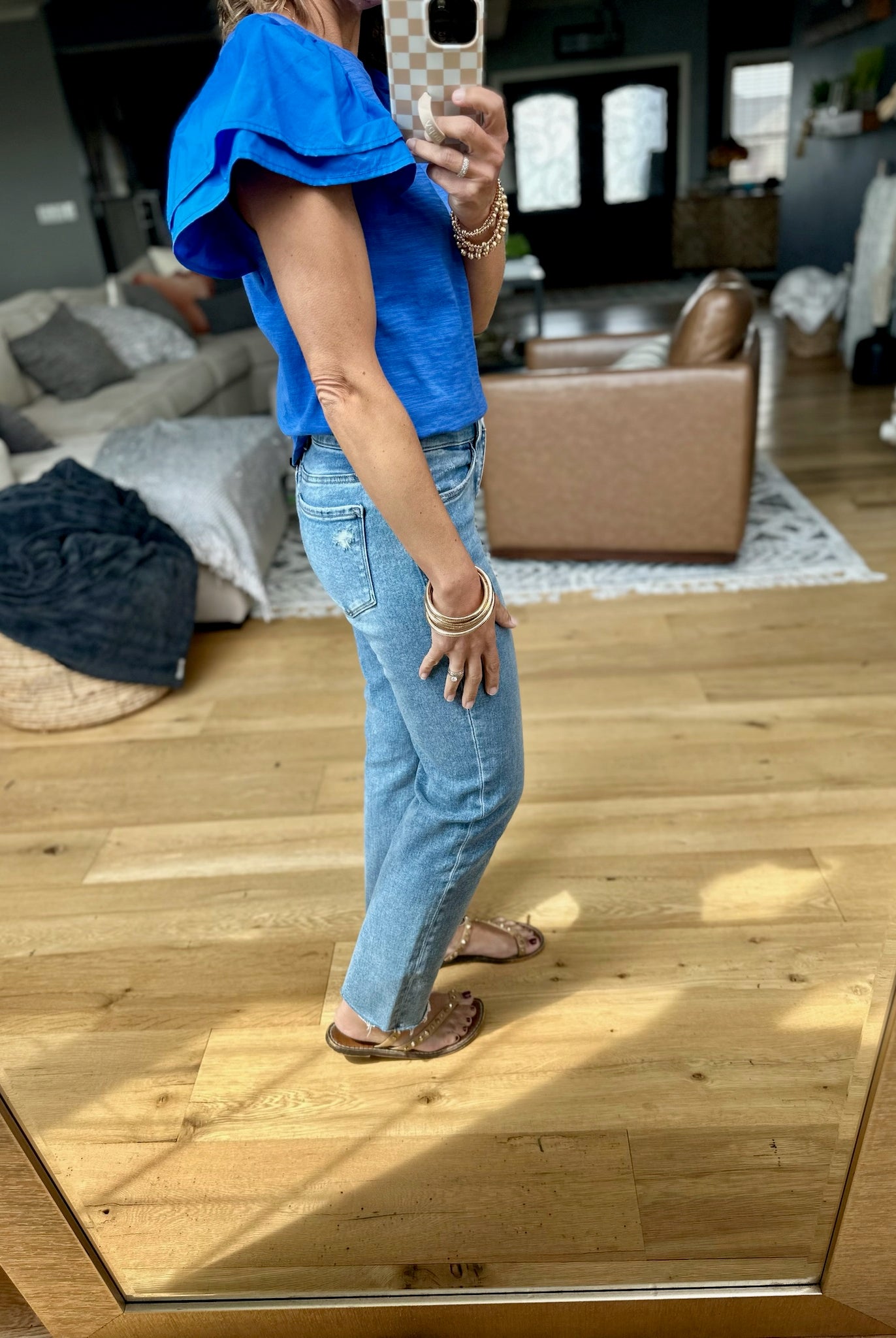 Right Back Here Flutter-Sleeve Top - Multiple Options-THML-Anna Kaytes Boutique, Women's Fashion Boutique in Grinnell, Iowa