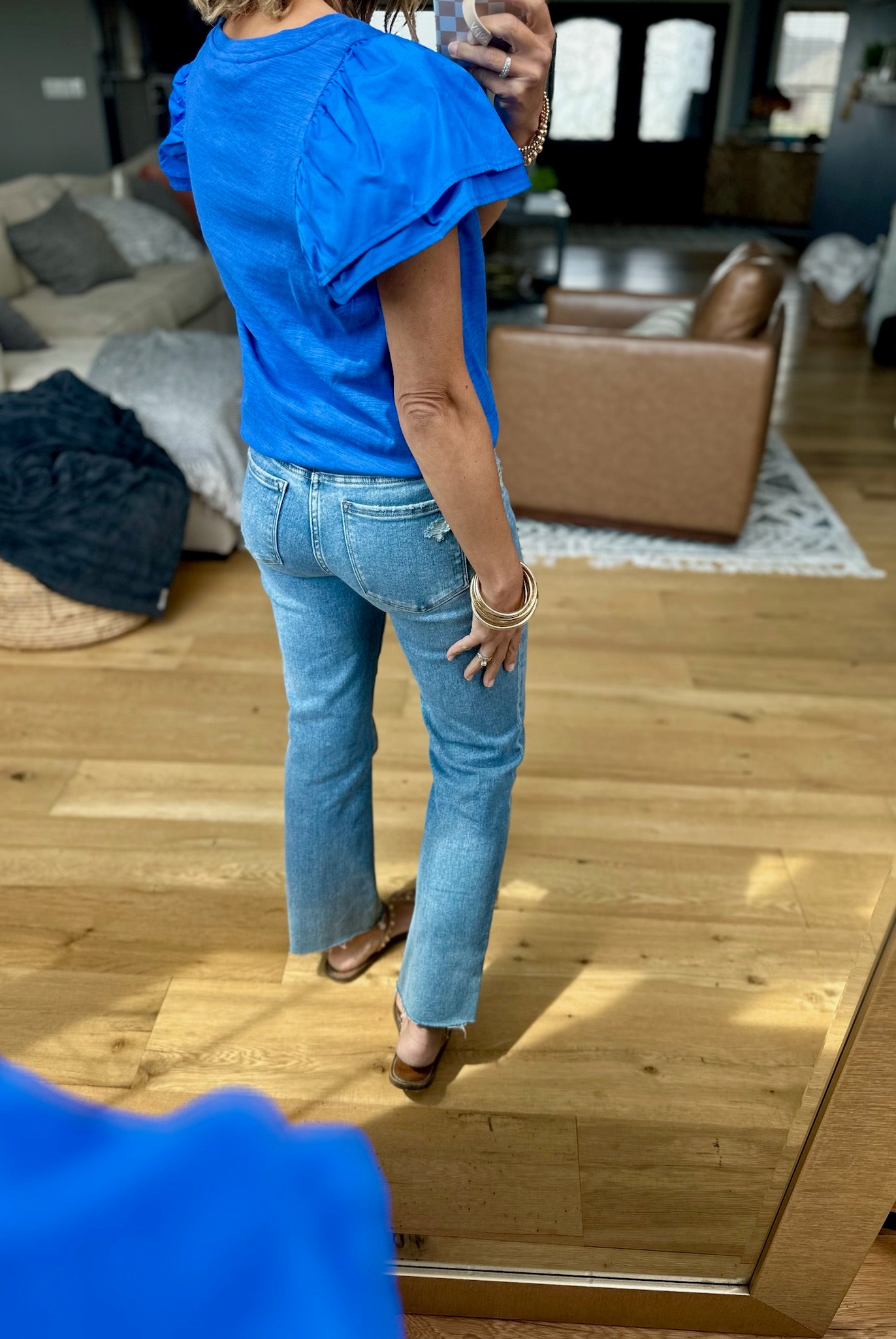 Right Back Here Flutter-Sleeve Top - Multiple Options-THML-Anna Kaytes Boutique, Women's Fashion Boutique in Grinnell, Iowa