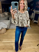 Until The End Floral Flowy Top-Les Amis-Anna Kaytes Boutique, Women's Fashion Boutique in Grinnell, Iowa