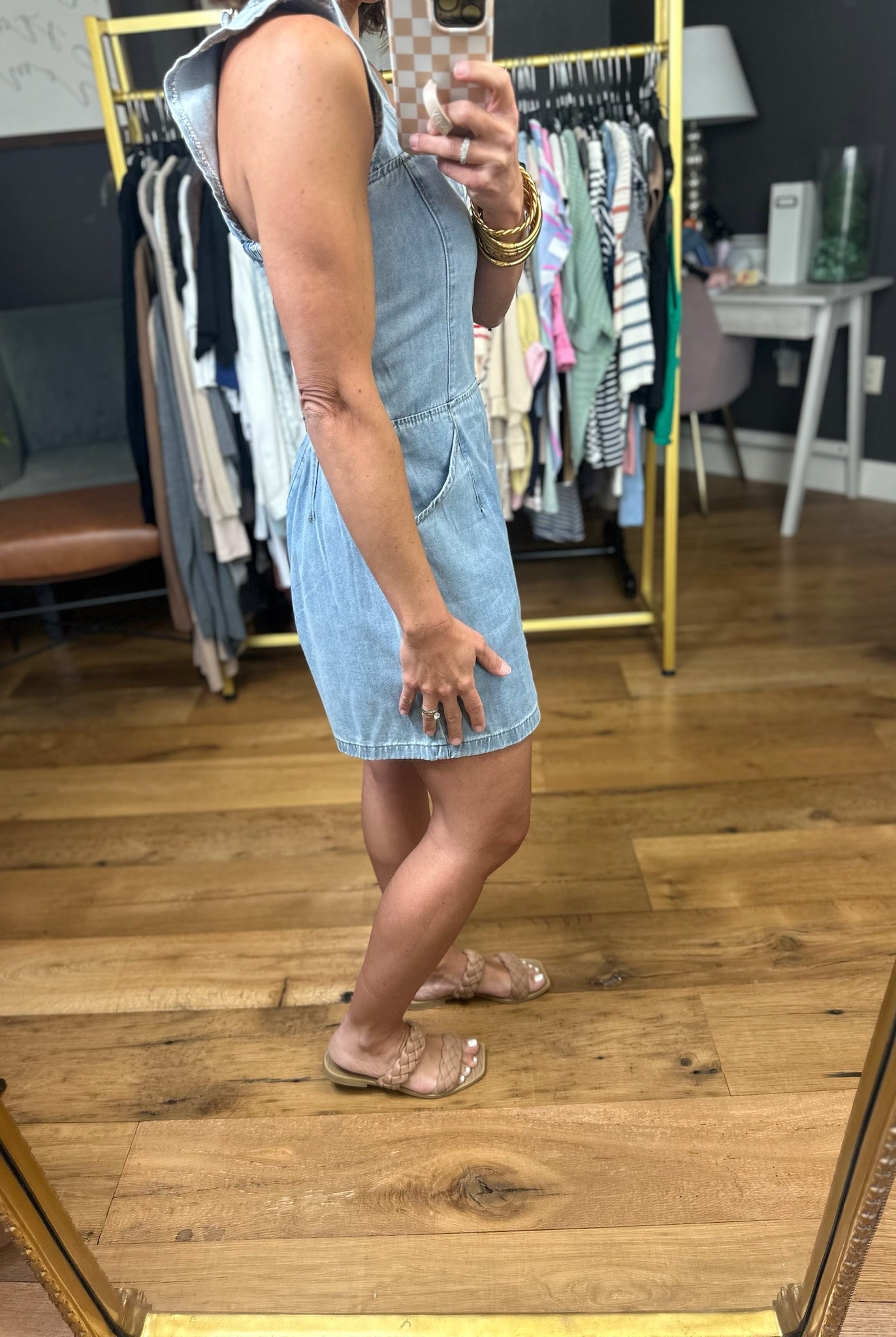 Just Having Fun Denim Romper-Wishlist-Anna Kaytes Boutique, Women's Fashion Boutique in Grinnell, Iowa