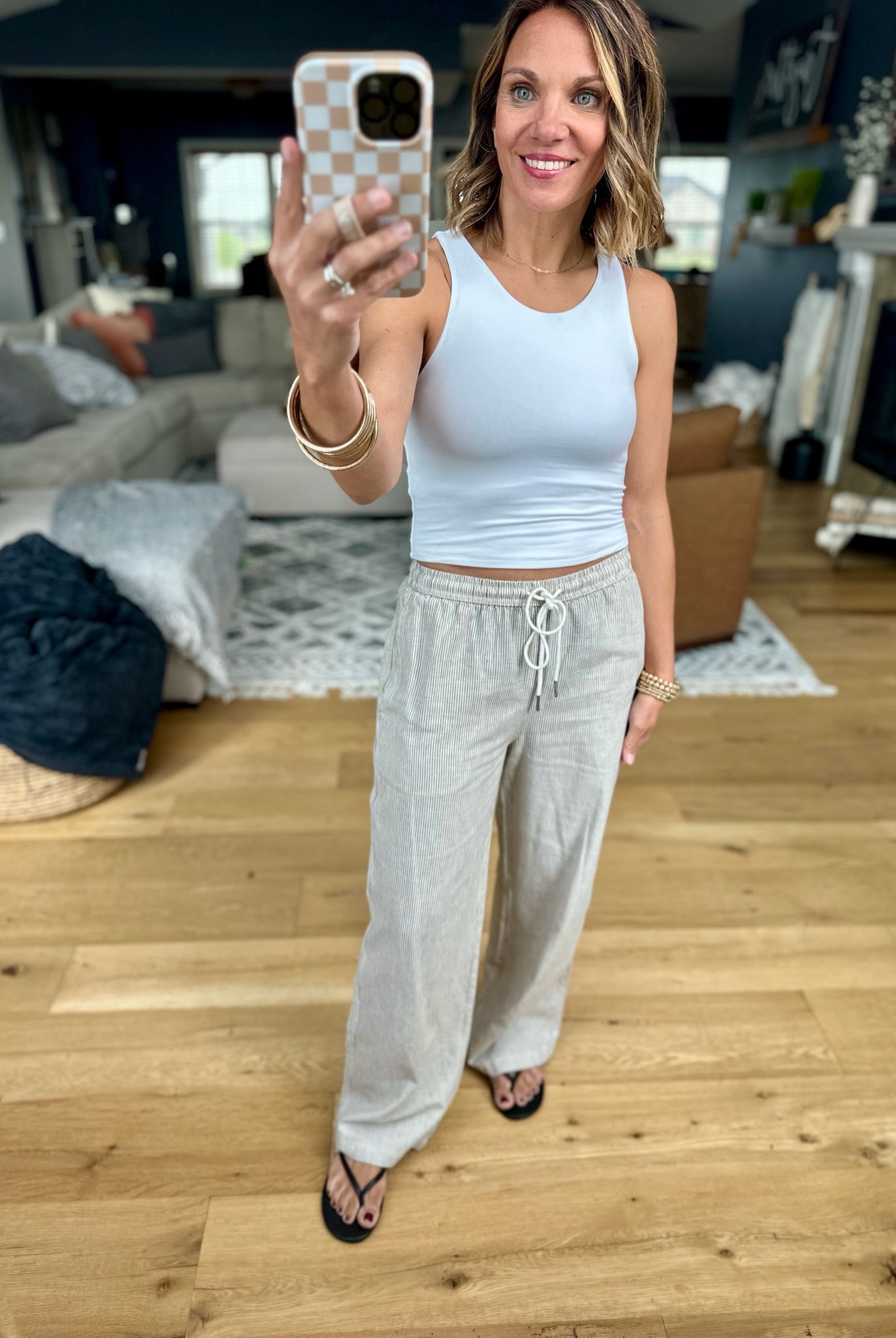For My Comfort Linen-Blend Pant-Be Cool-Anna Kaytes Boutique, Women's Fashion Boutique in Grinnell, Iowa