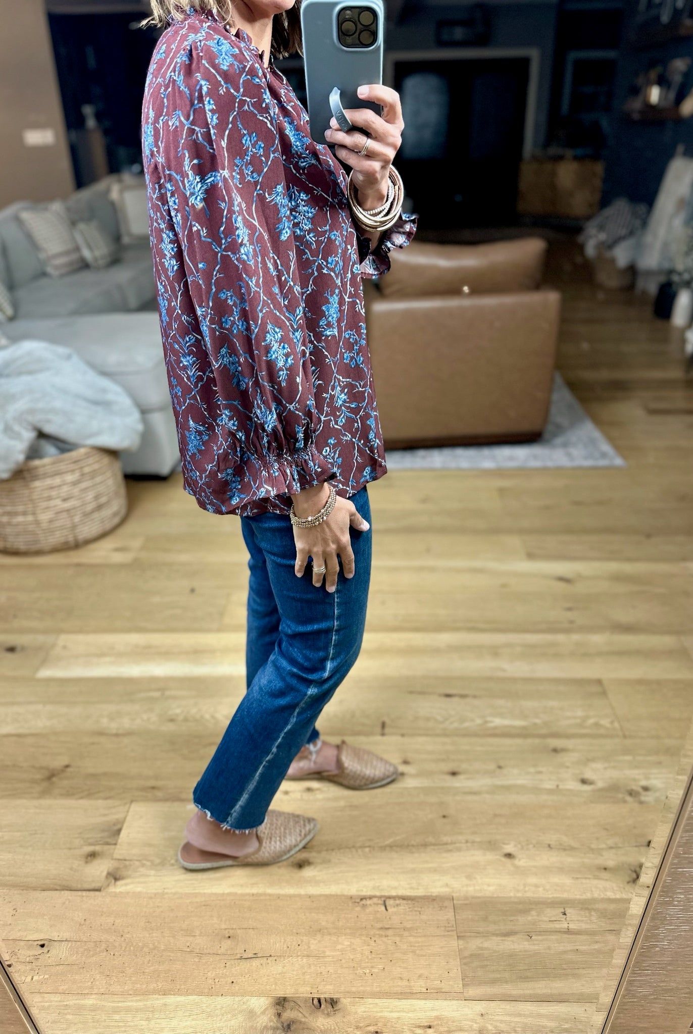 Where We Started Patterned Top-Entro-Anna Kaytes Boutique, Women's Fashion Boutique in Grinnell, Iowa