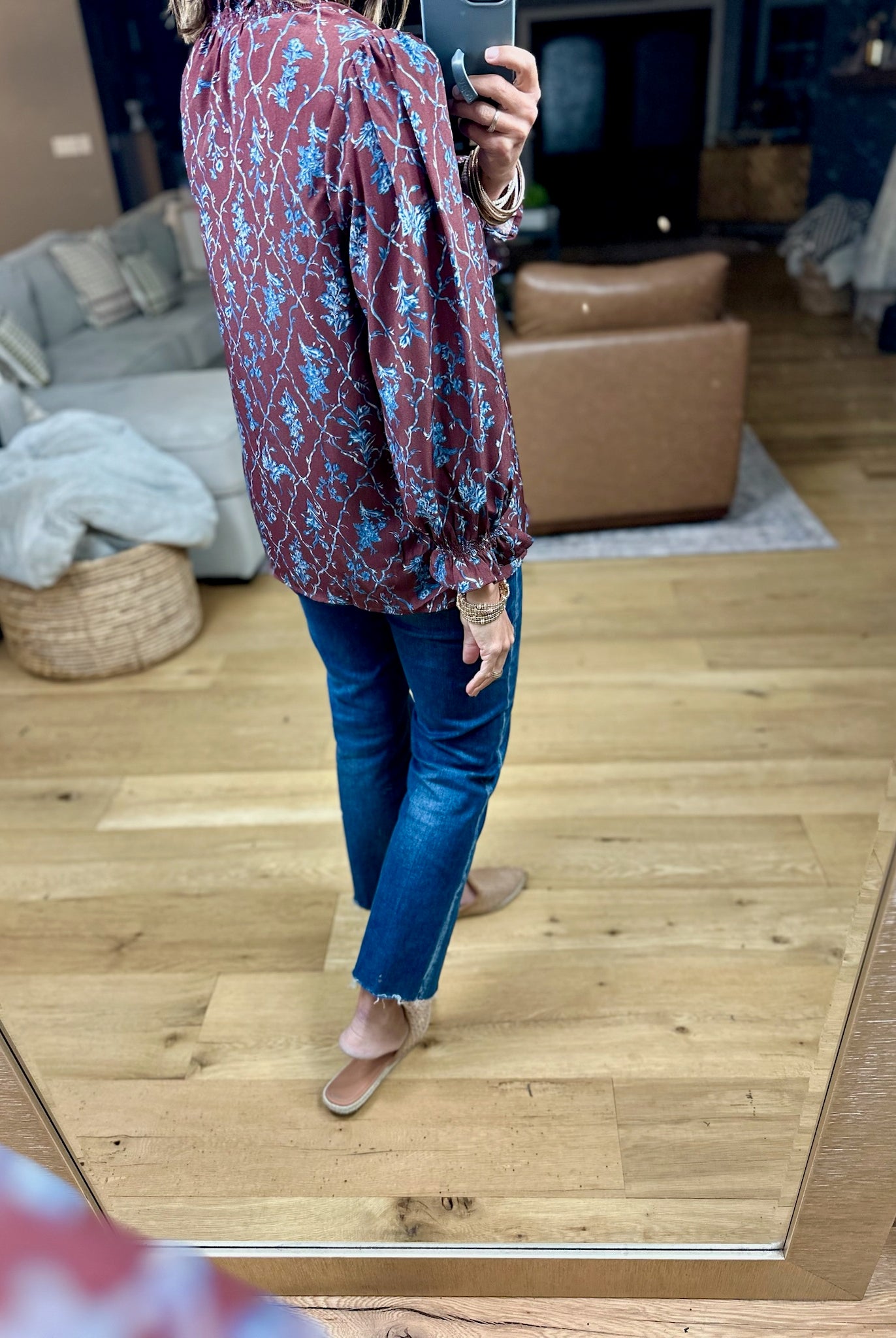 Where We Started Patterned Top-Entro-Anna Kaytes Boutique, Women's Fashion Boutique in Grinnell, Iowa