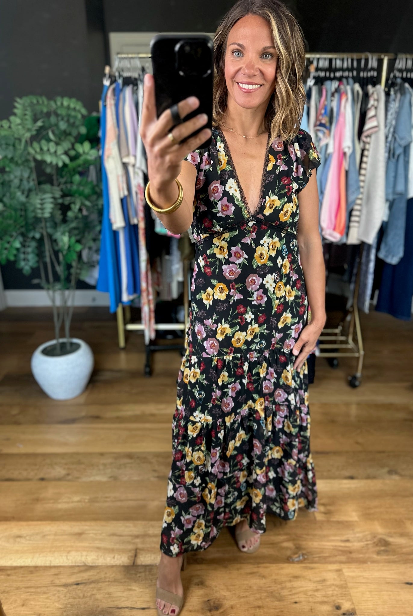 Make It Bloom Floral Dress-Dresses-Baevely-Anna Kaytes Boutique, Women's Fashion Boutique in Grinnell, Iowa