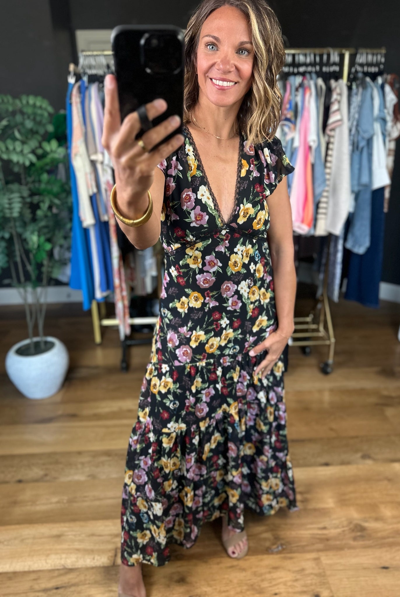 Make It Bloom Floral Dress-Dresses-Baevely-Anna Kaytes Boutique, Women's Fashion Boutique in Grinnell, Iowa
