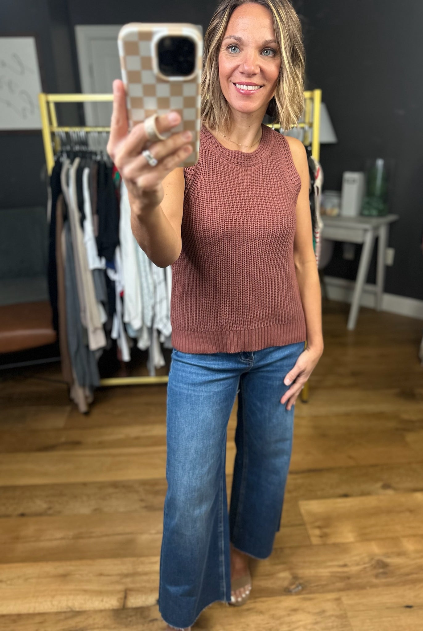 For You and Me Sleeveless Knit Top - Burlwood-Wishlist-Anna Kaytes Boutique, Women's Fashion Boutique in Grinnell, Iowa