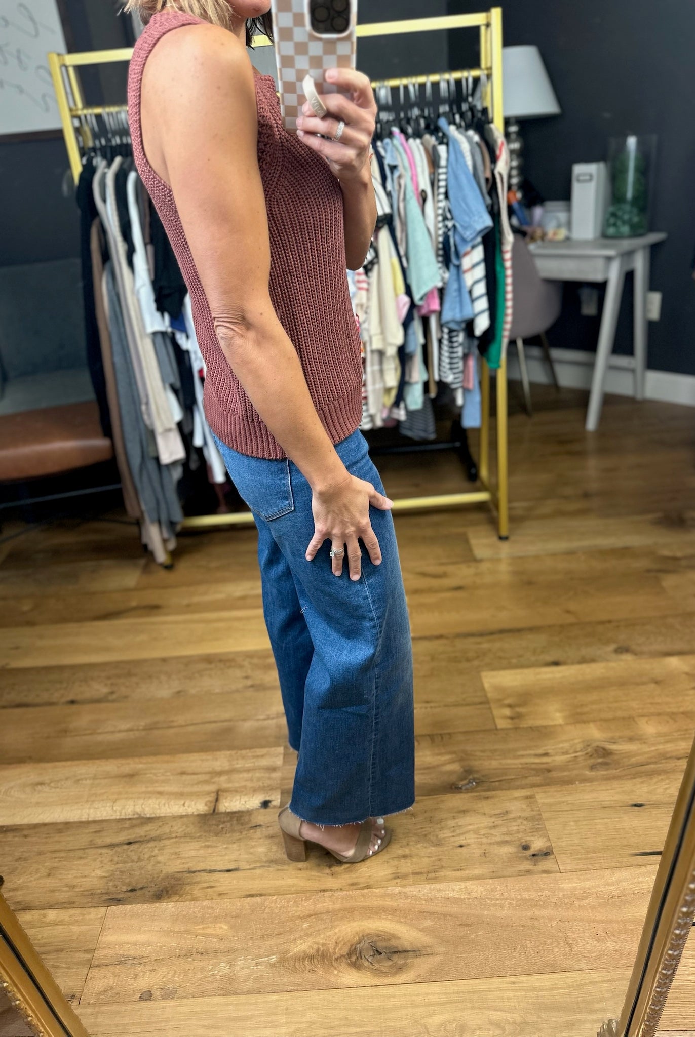 For You and Me Sleeveless Knit Top - Burlwood-Wishlist-Anna Kaytes Boutique, Women's Fashion Boutique in Grinnell, Iowa