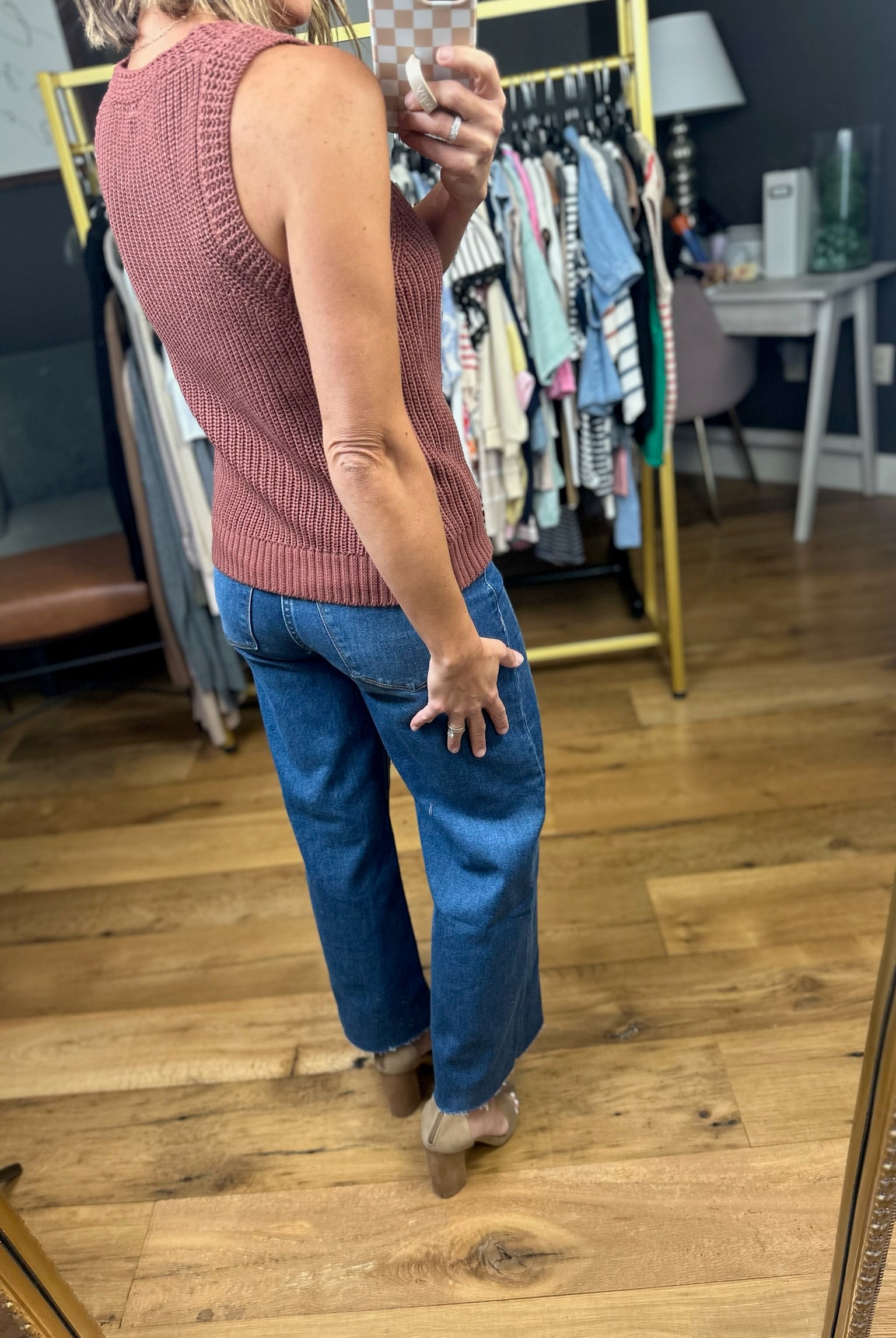 For You and Me Sleeveless Knit Top - Burlwood-Wishlist-Anna Kaytes Boutique, Women's Fashion Boutique in Grinnell, Iowa