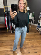 The Leni High-Rise Rigid Straight Denim-Jeans-Vervet T5890-Anna Kaytes Boutique, Women's Fashion Boutique in Grinnell, Iowa